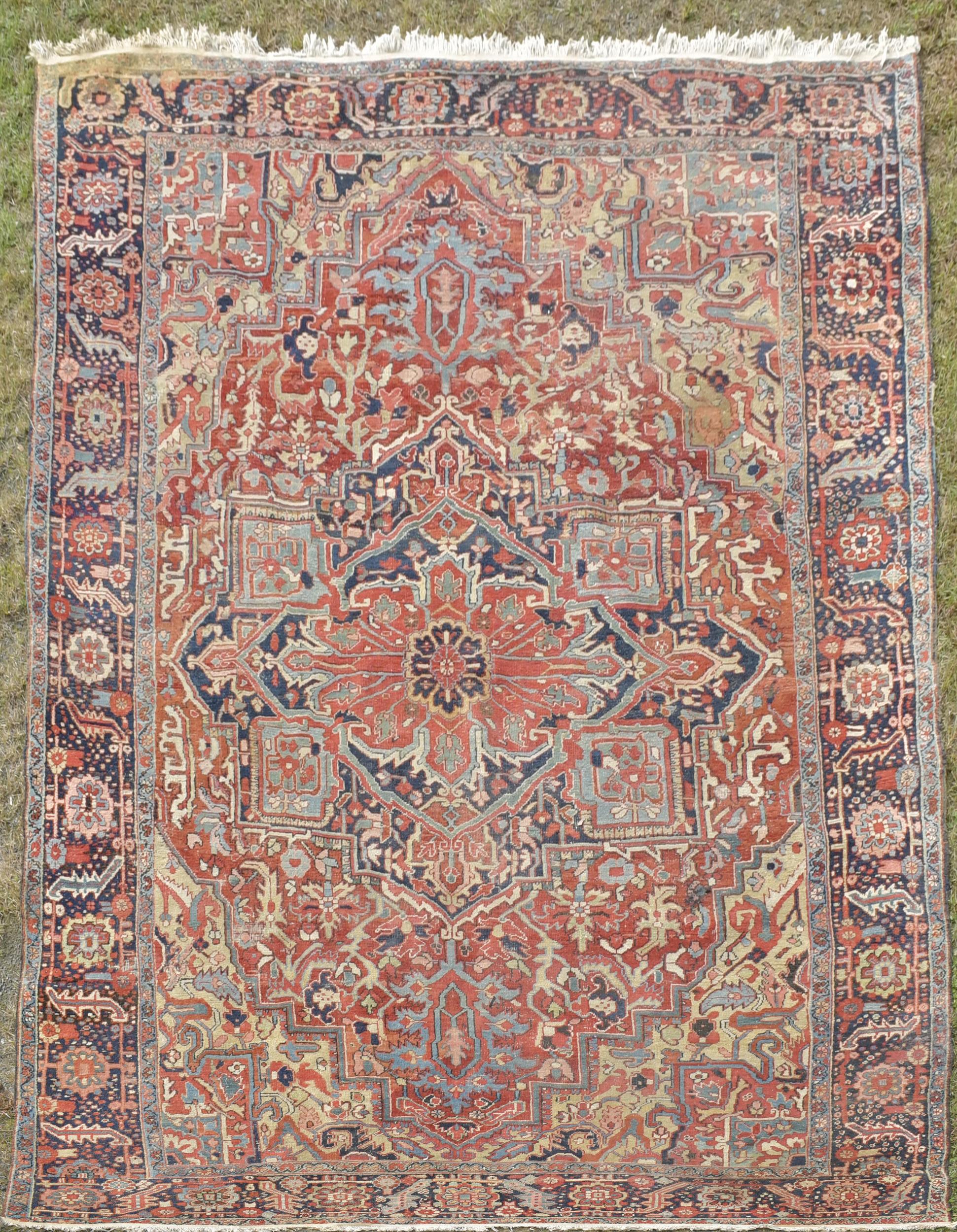 ANTIQUE ORIENTAL ROOM SIZE HERIZ