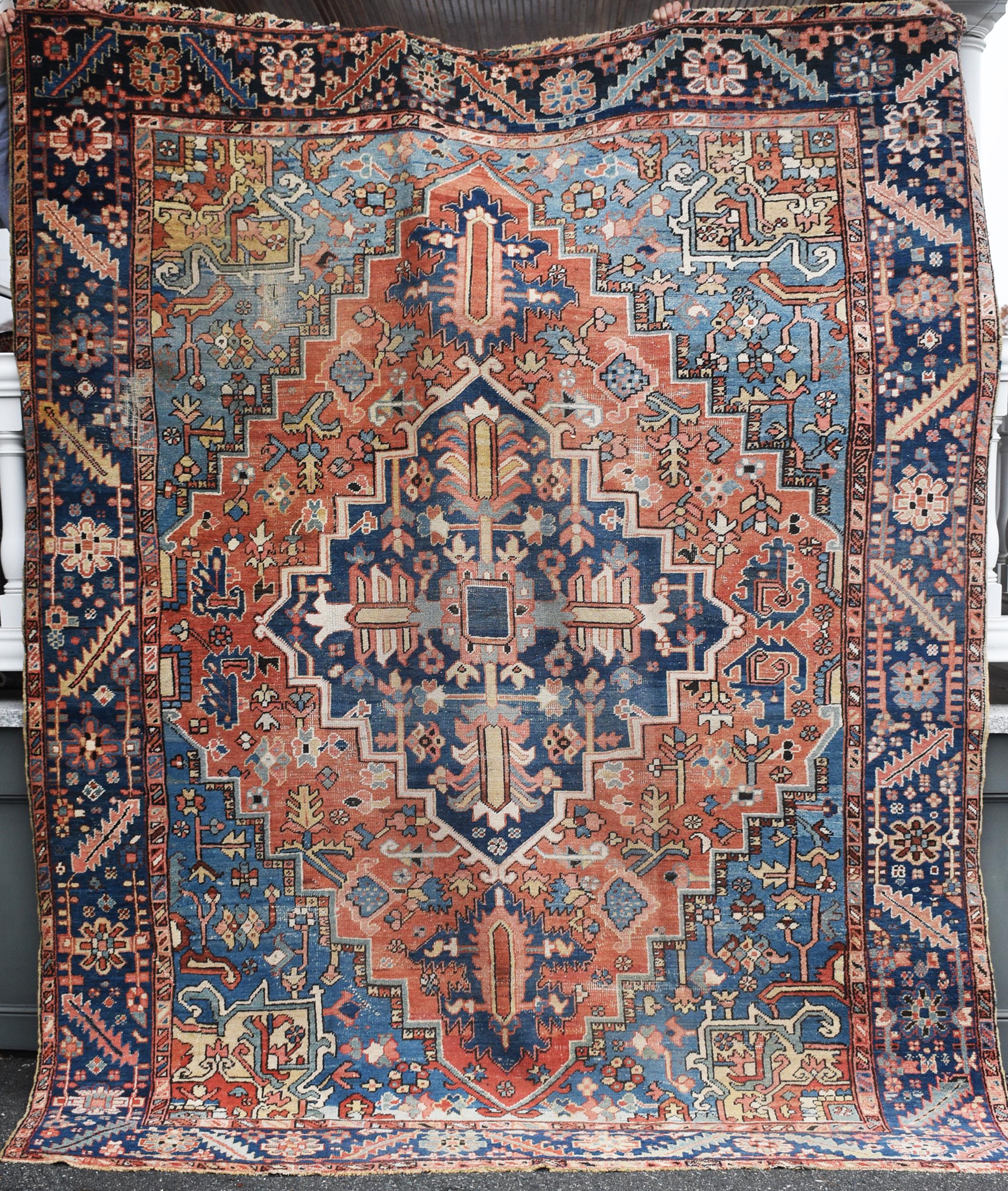 ANTIQUE ROOM SIZE HERIZ ORIENTAL 29df70