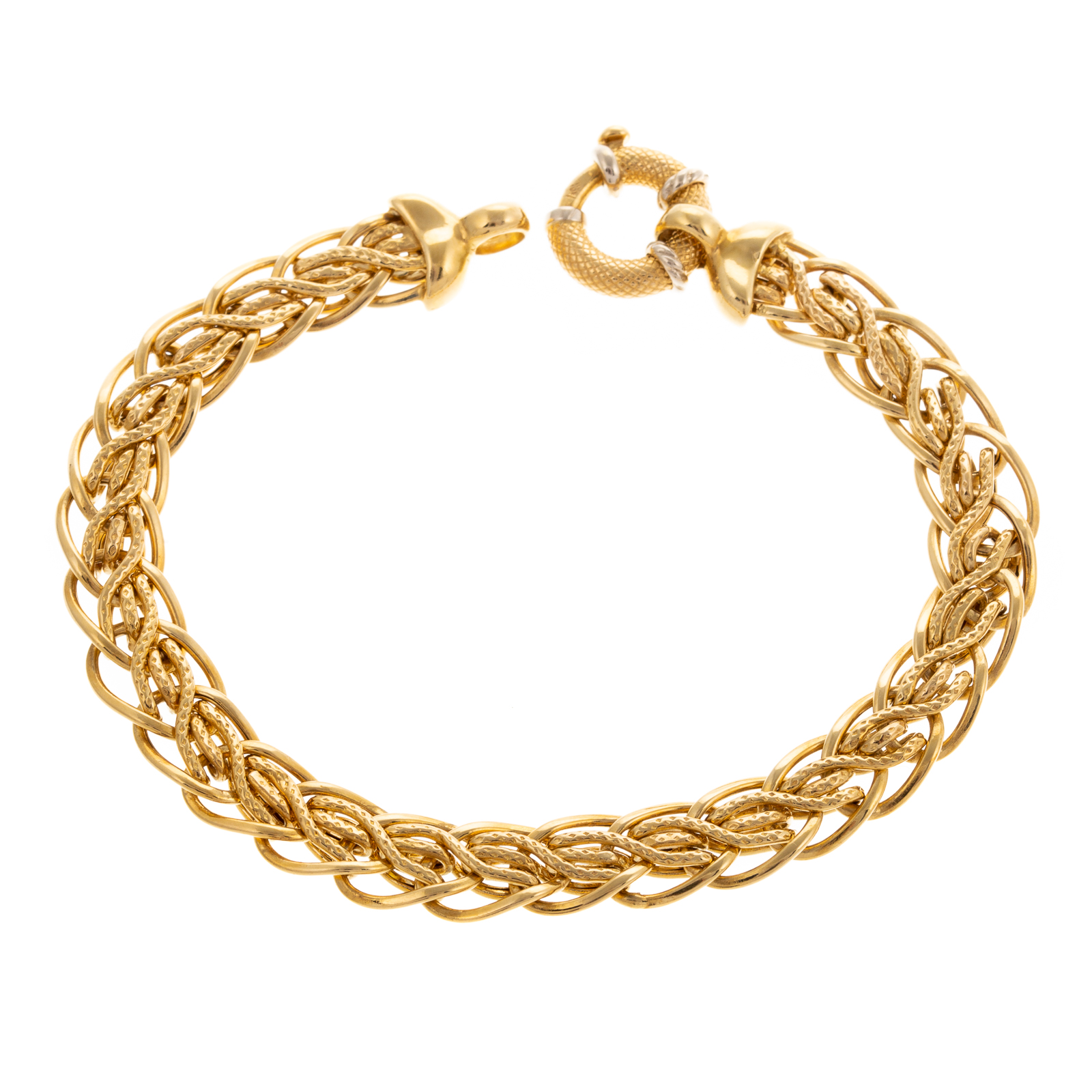 AN 18K YELLOW GOLD FANCY LINK BRACELET 29df9f