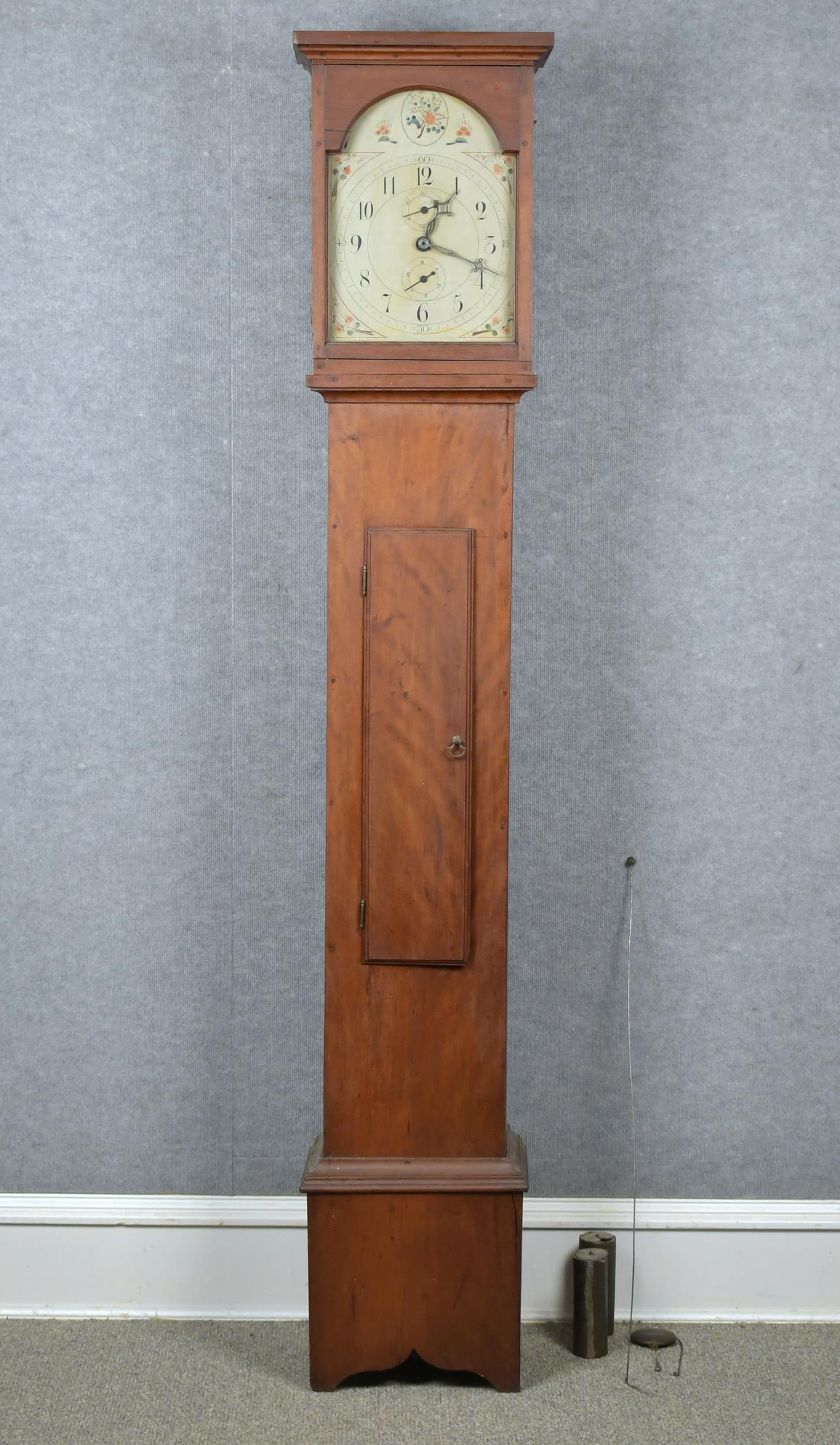 19TH C. SHAKER TALL CLOCK WITH