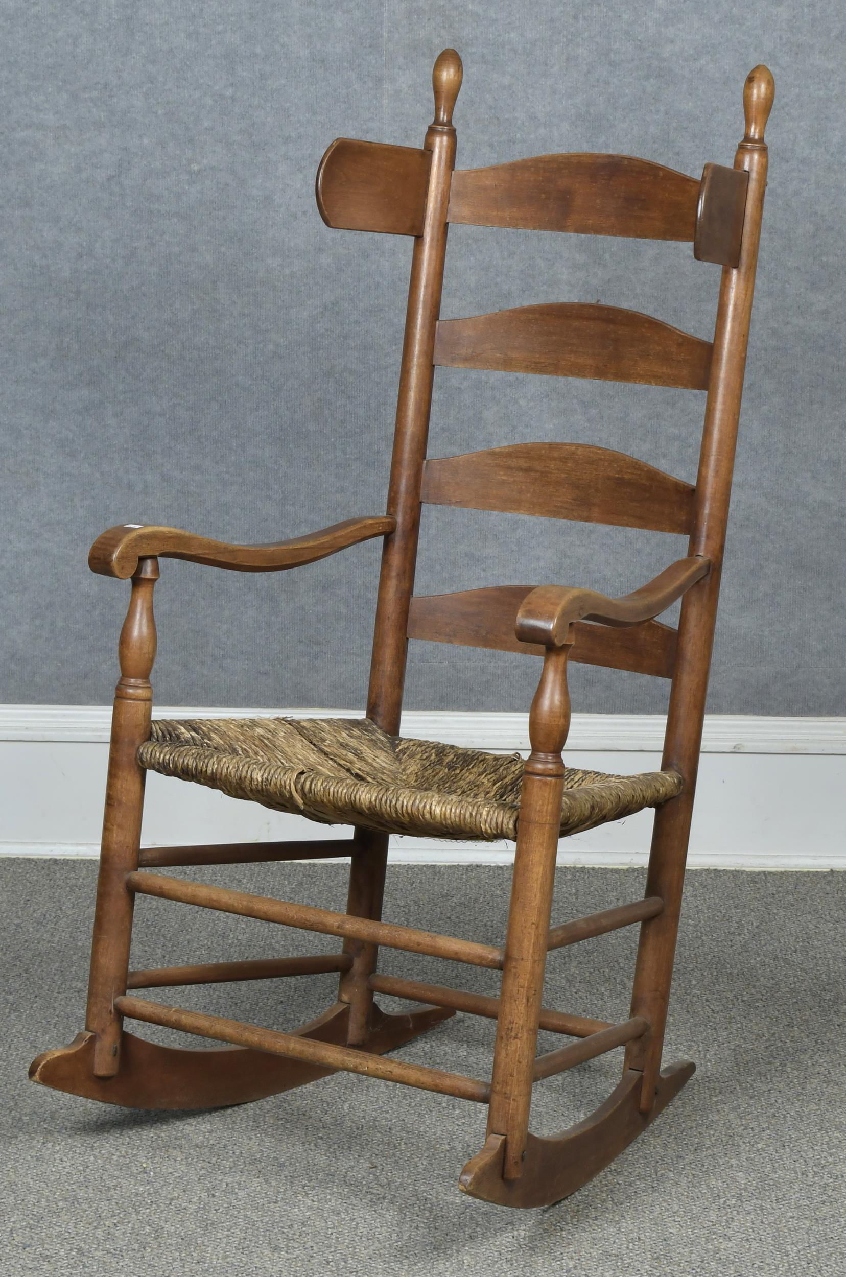 19TH C RARE SHAKER WINGED ROCKER  29dfc8