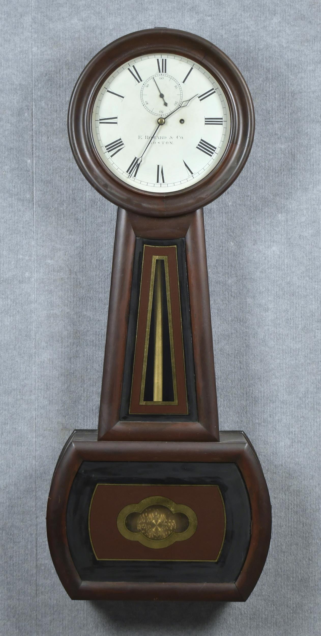 19TH C. NO. 1 HOWARD AND CO. BANJO CLOCK.