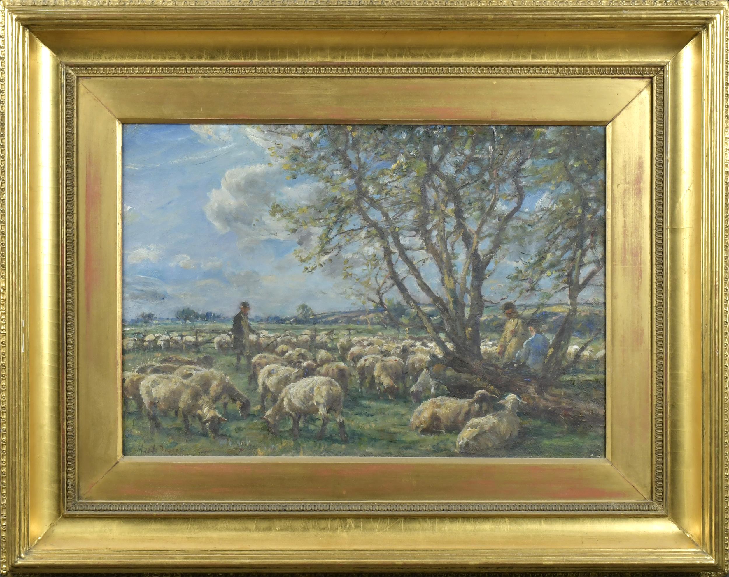 MARK FISHER OIL ON CANVAS SHEEP 29e082