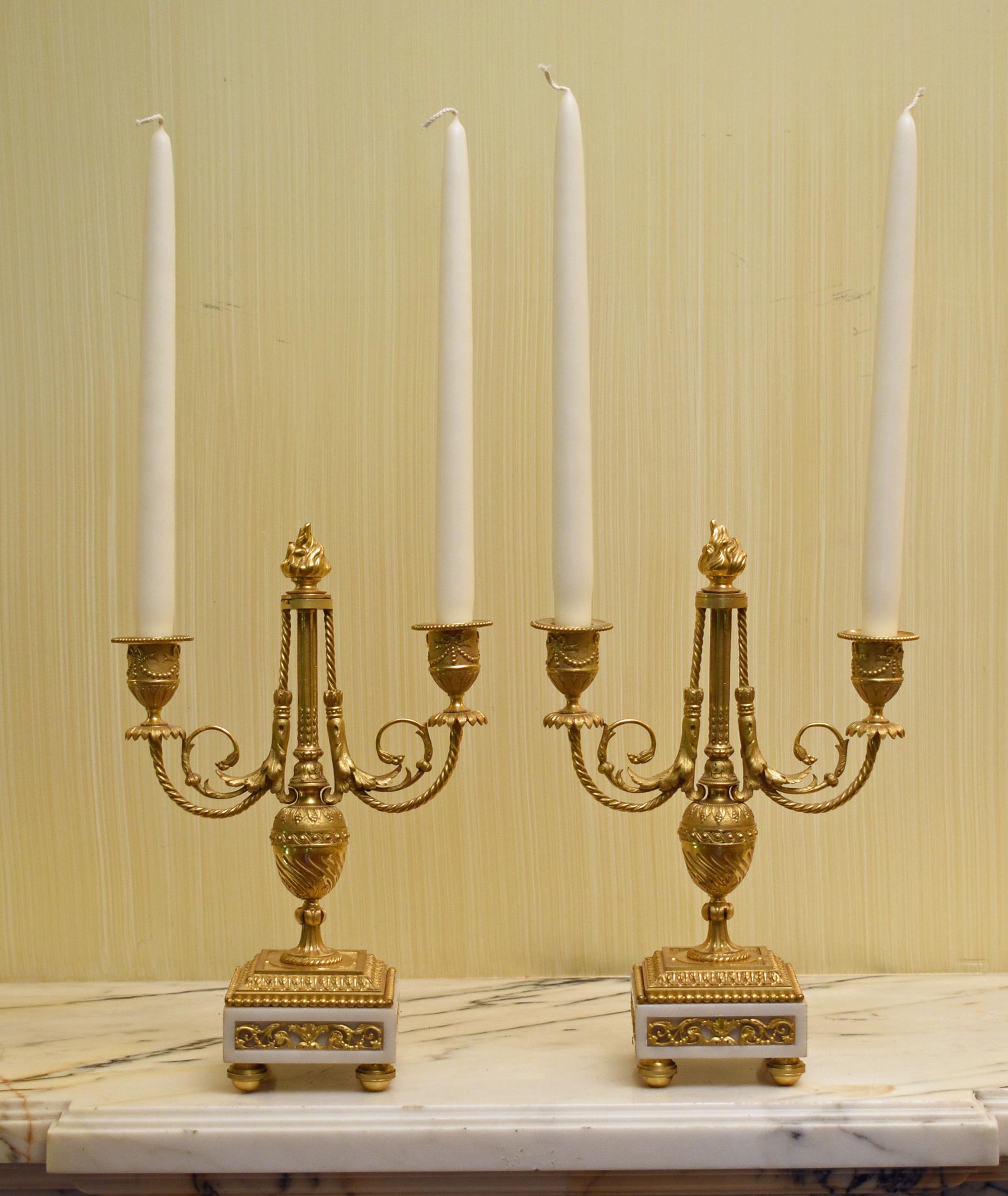 FINE 19TH C PETITE FRENCH CANDELABRA  29e145