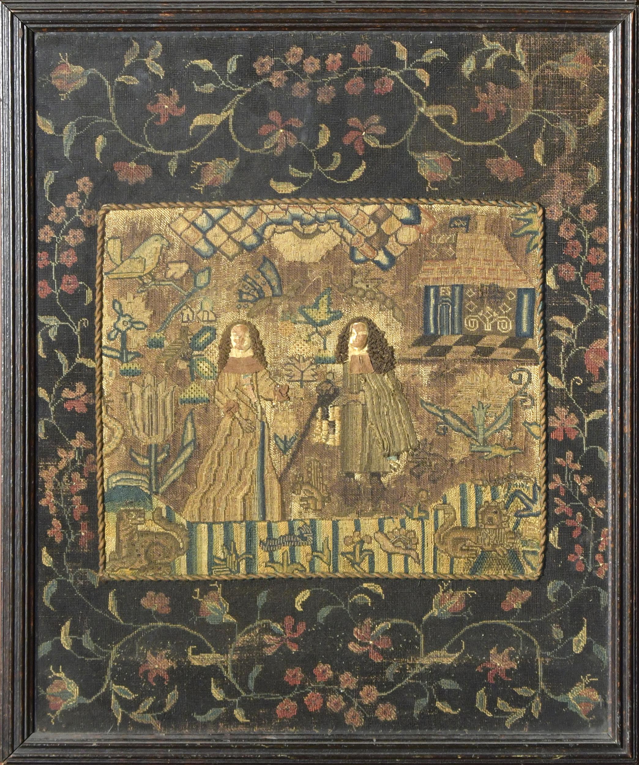 EARLY ENGLISH NEEDLEWORK Depicting 29e189