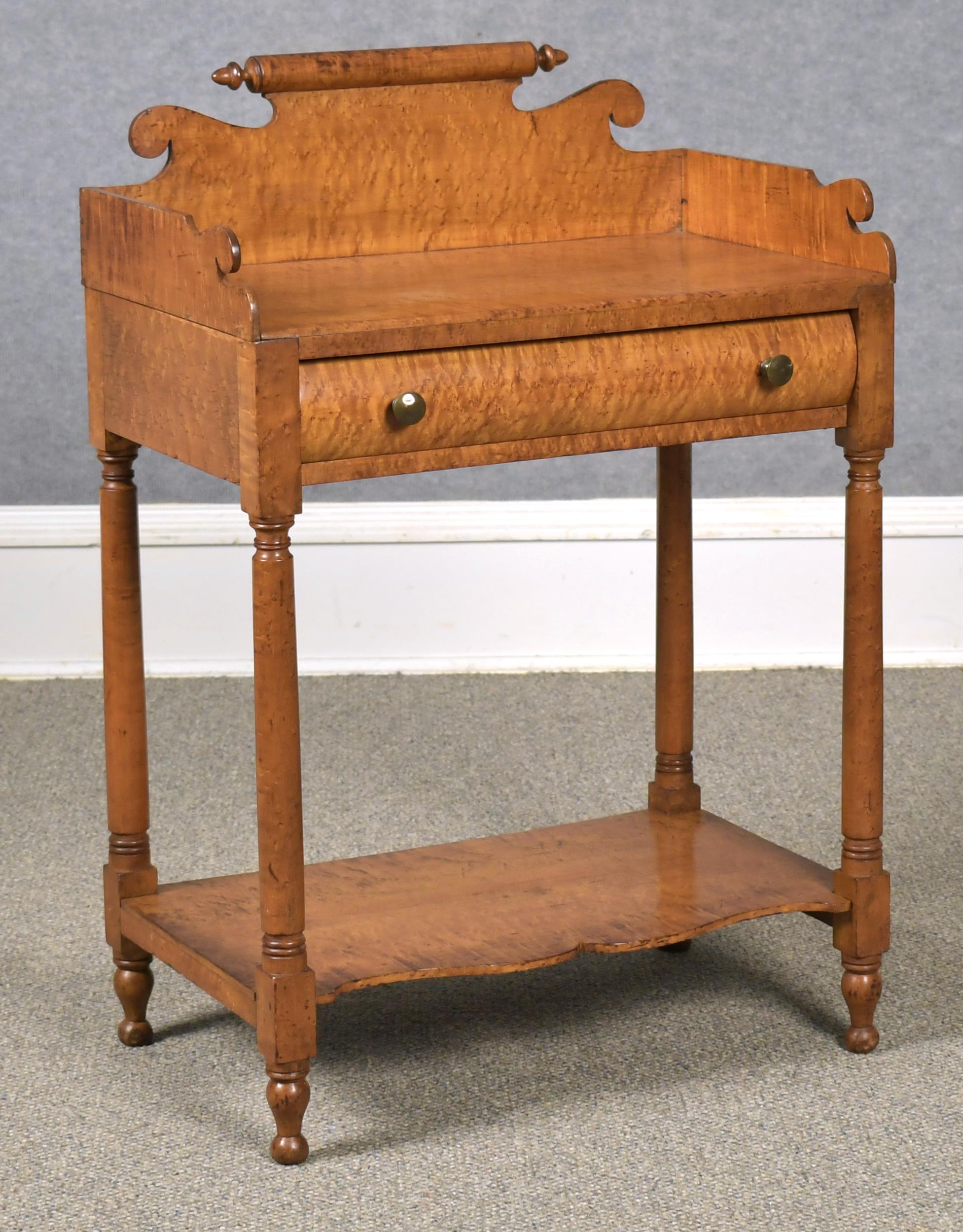 19TH C. TIGER AND BIRDSEYE MAPLE