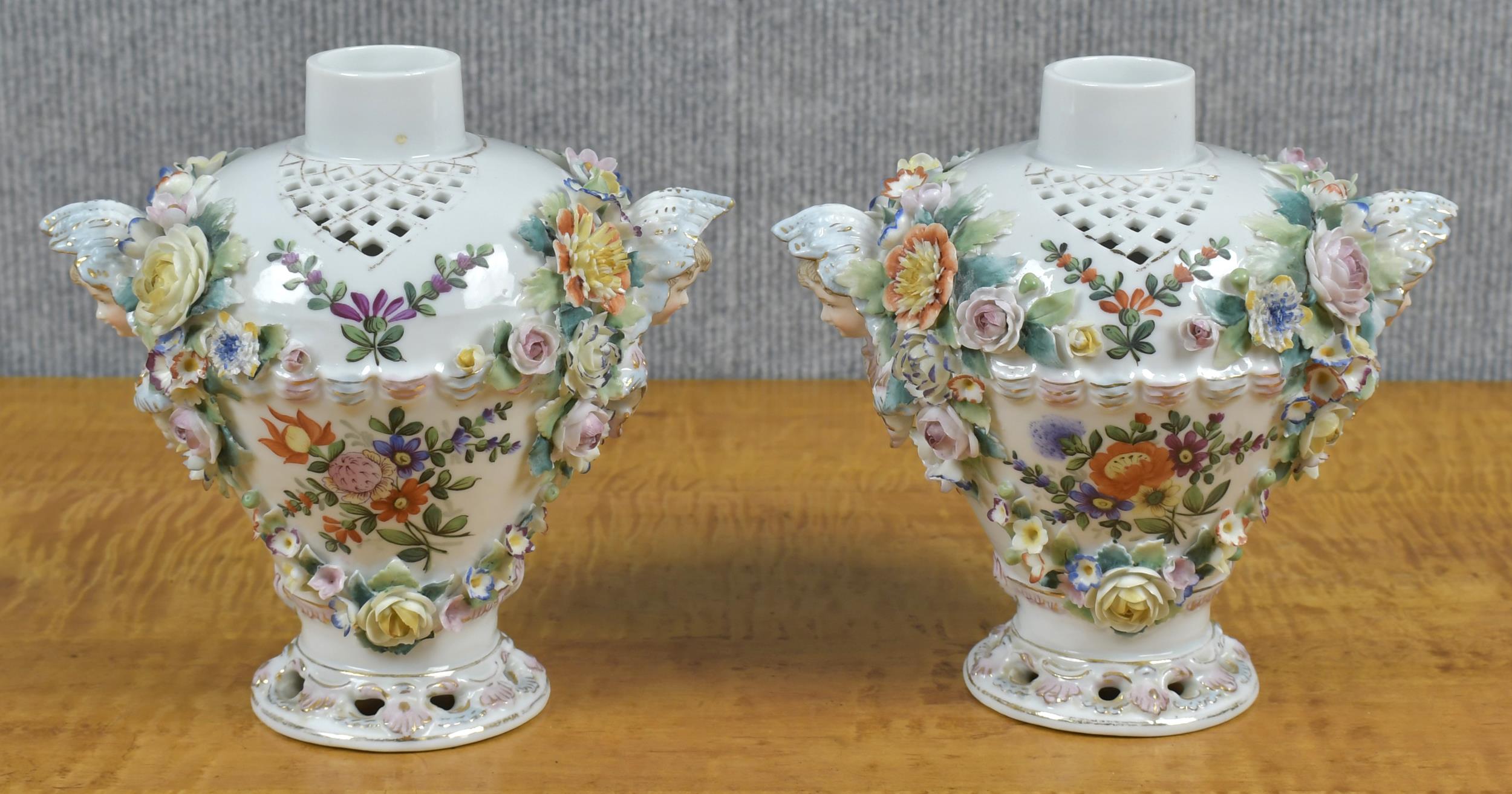 PR OF MEISSEN PORCELAIN POTPOURRIS 29e254