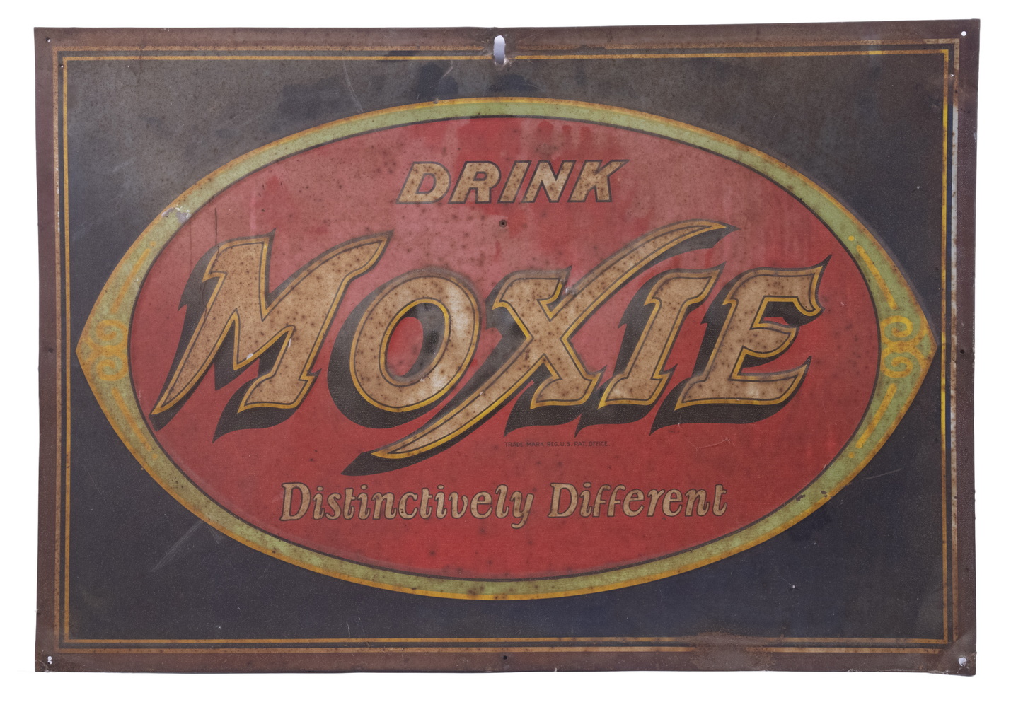 MOXIE TIN ADVERTISING SIGN Vintage 29e373