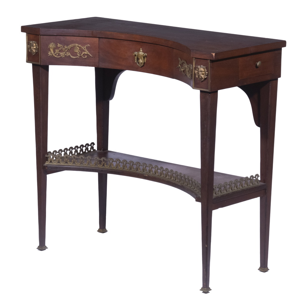 BRONZE MOUNTED MAHOGANY WRITING DESK