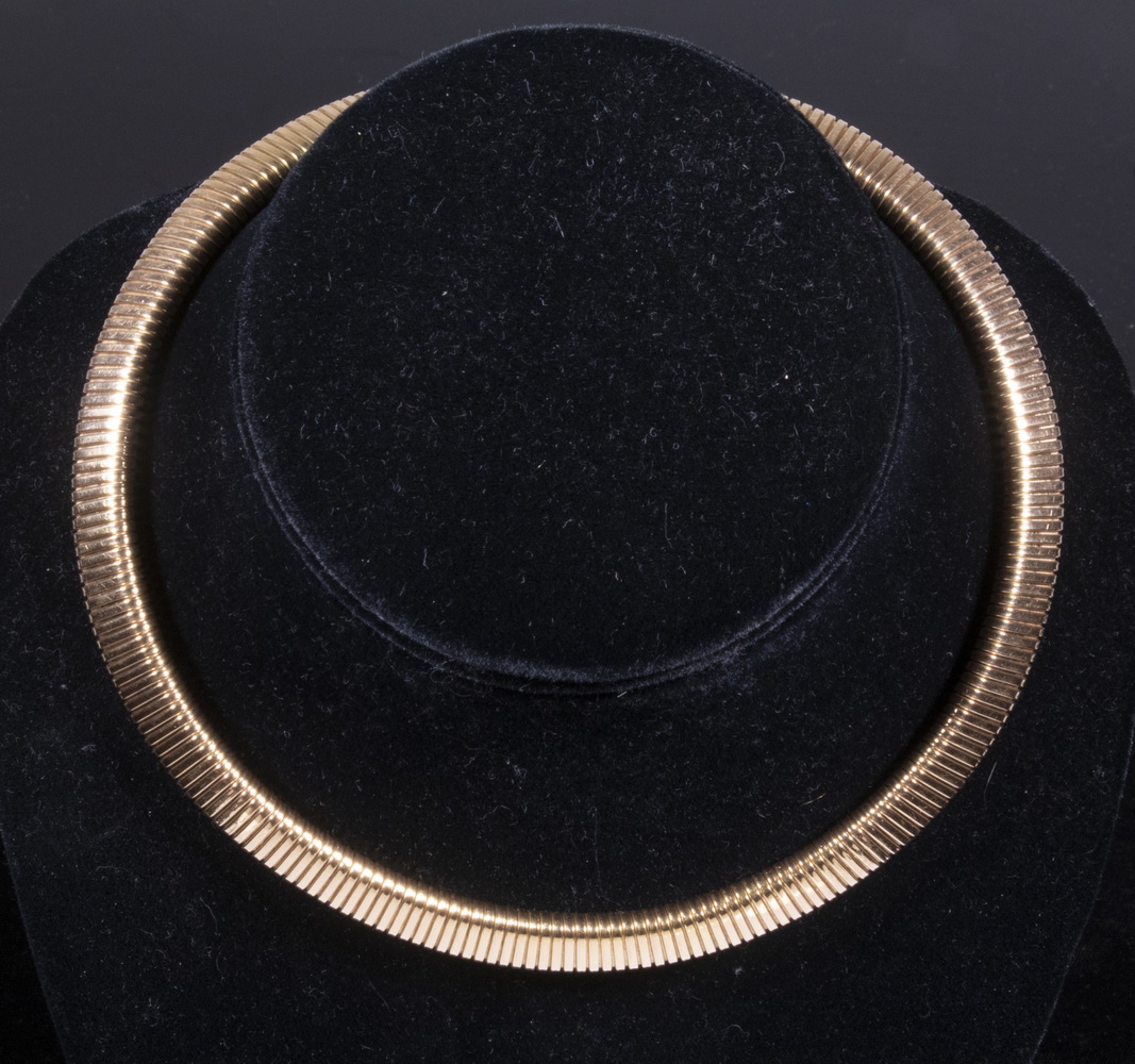 14K GOLD NECKLACE Circa 1950 Flexible