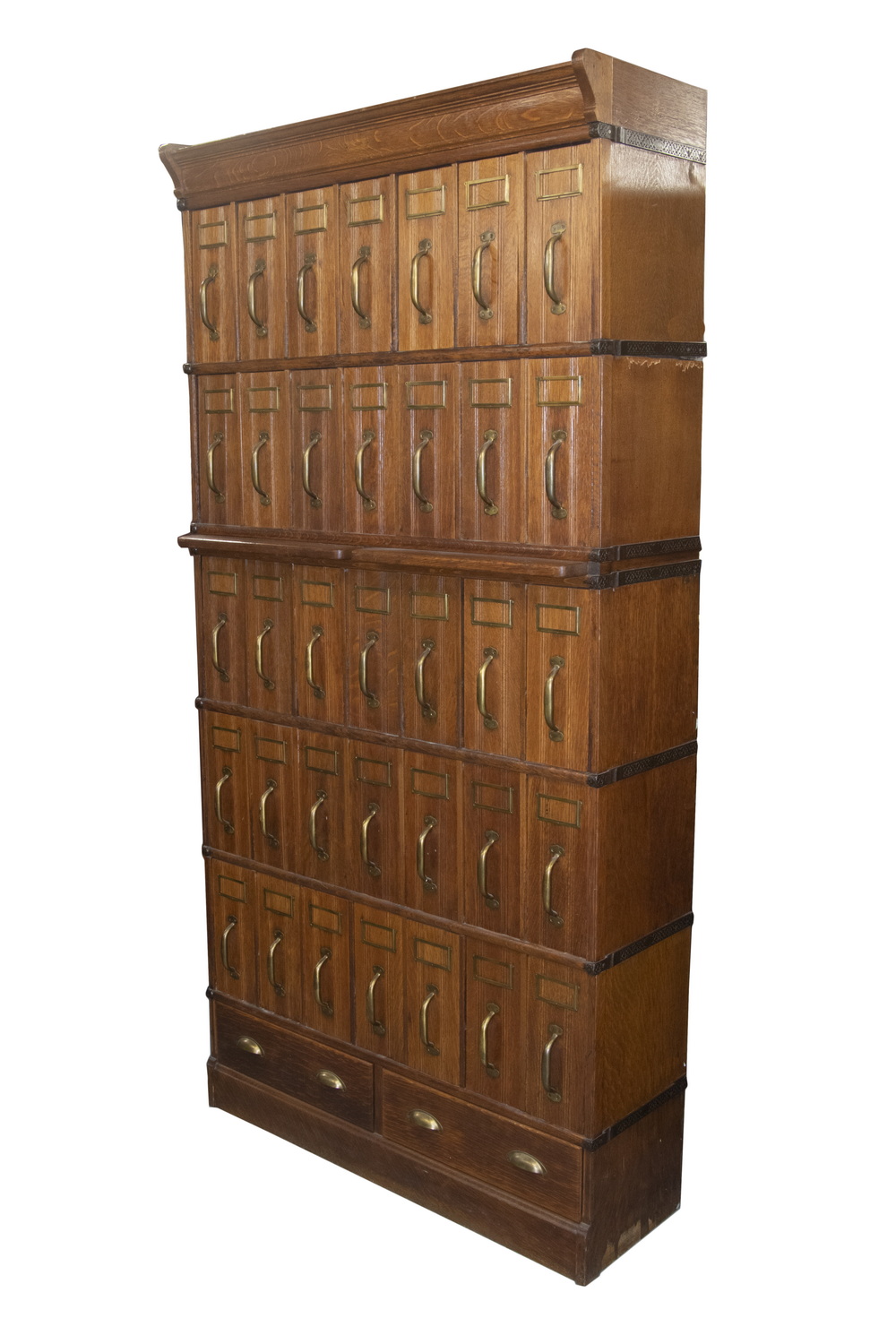 STACKING OAK DOCUMENT FILE CABINET 29e3ee