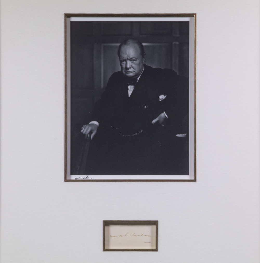 SIGNED KARSCH PORTRAIT OF WINSTON