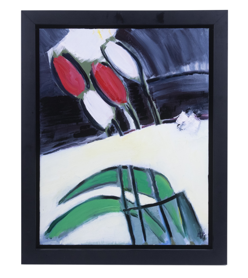 GLORIA VANDERBILT (NY, 1924-2019) Tulips,