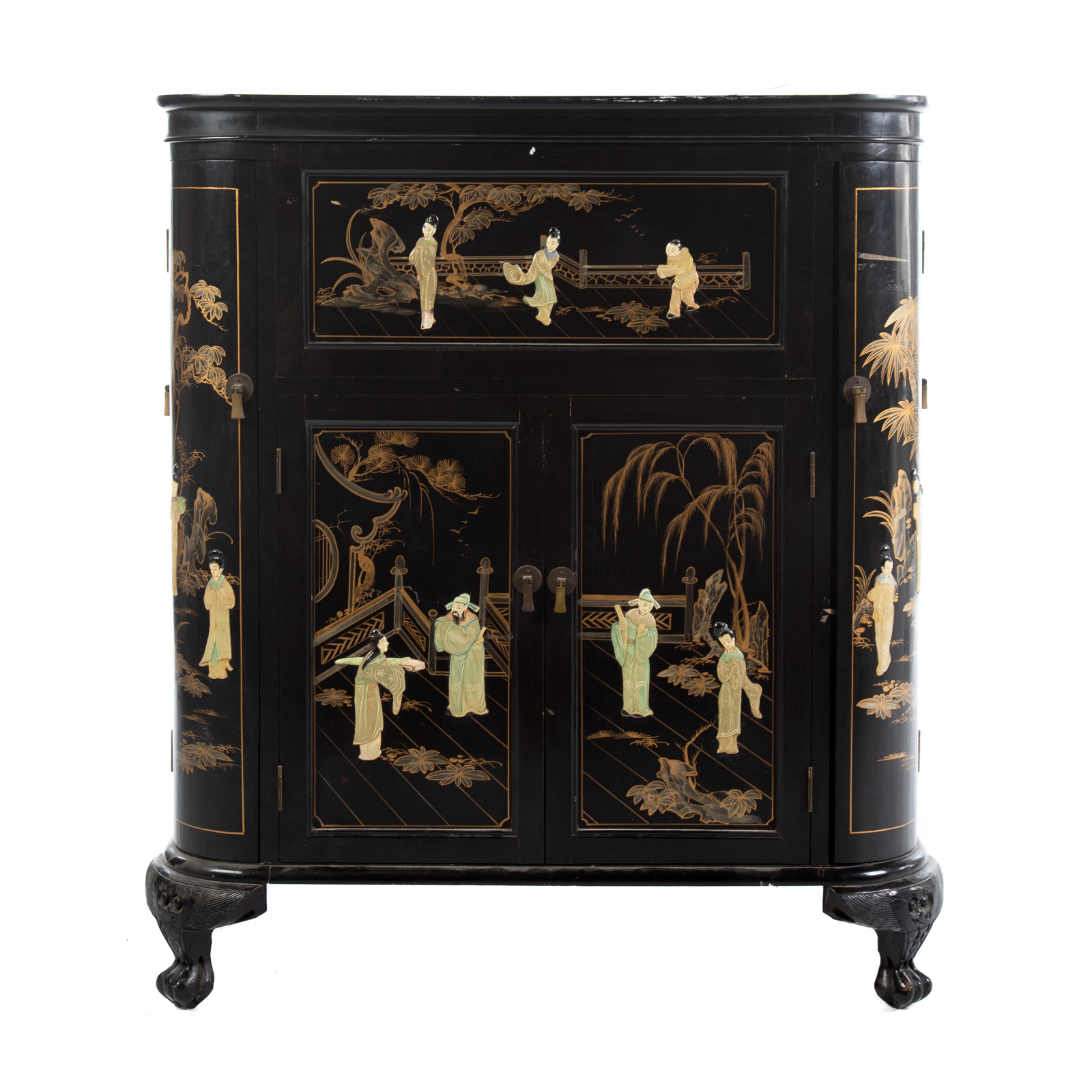 CHINOISERIE STYLE LACQUERED CABINET