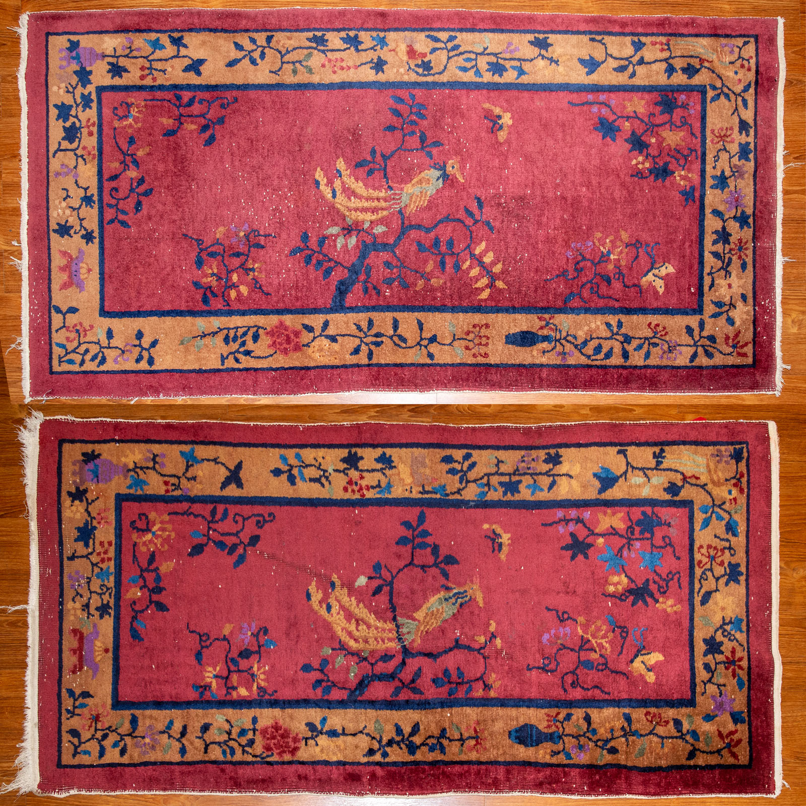 A PAIR OF ANT. NICHOLS RUGS, CHINA