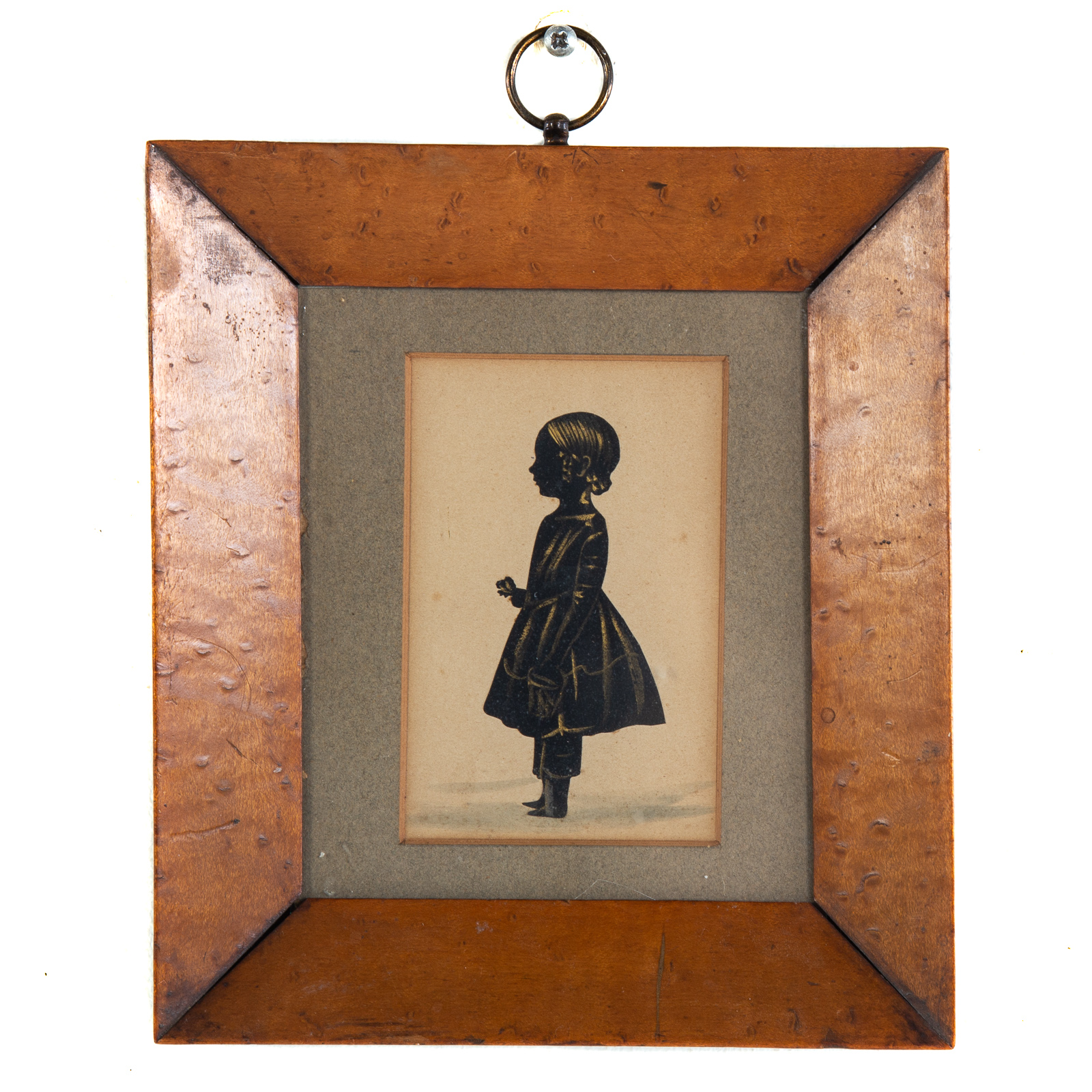 AMERICAN PAINTED SILHOUETTE Circa 1820-30;