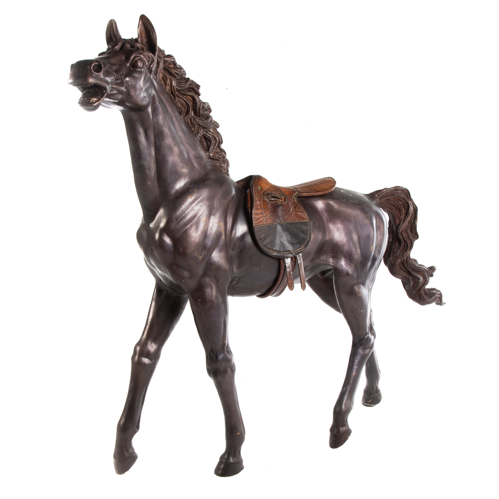 LIFE SIZE HOLLOW CAST HORSE BRONZE