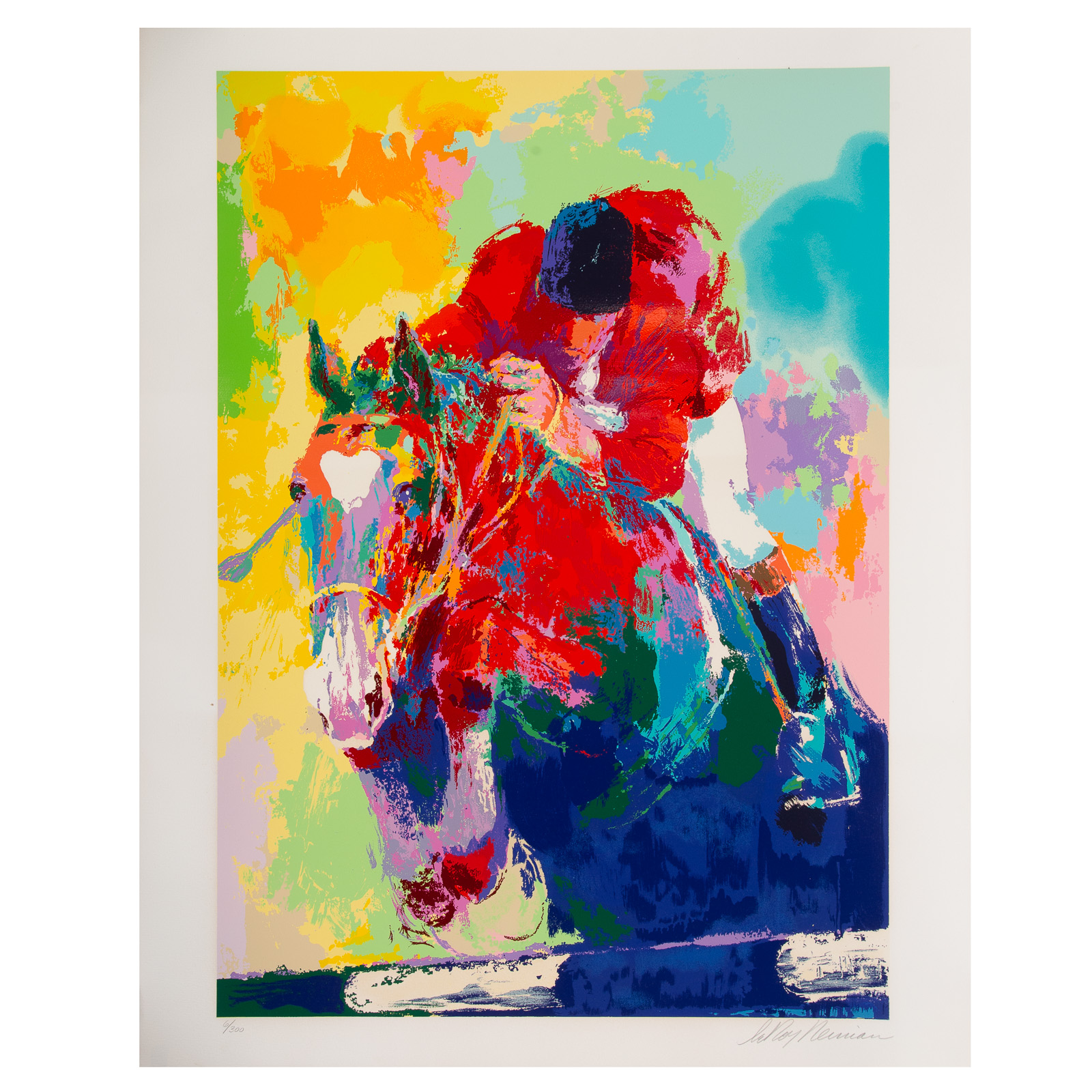 LEROY NEIMAN. "OLYMPIC JUMPER,"