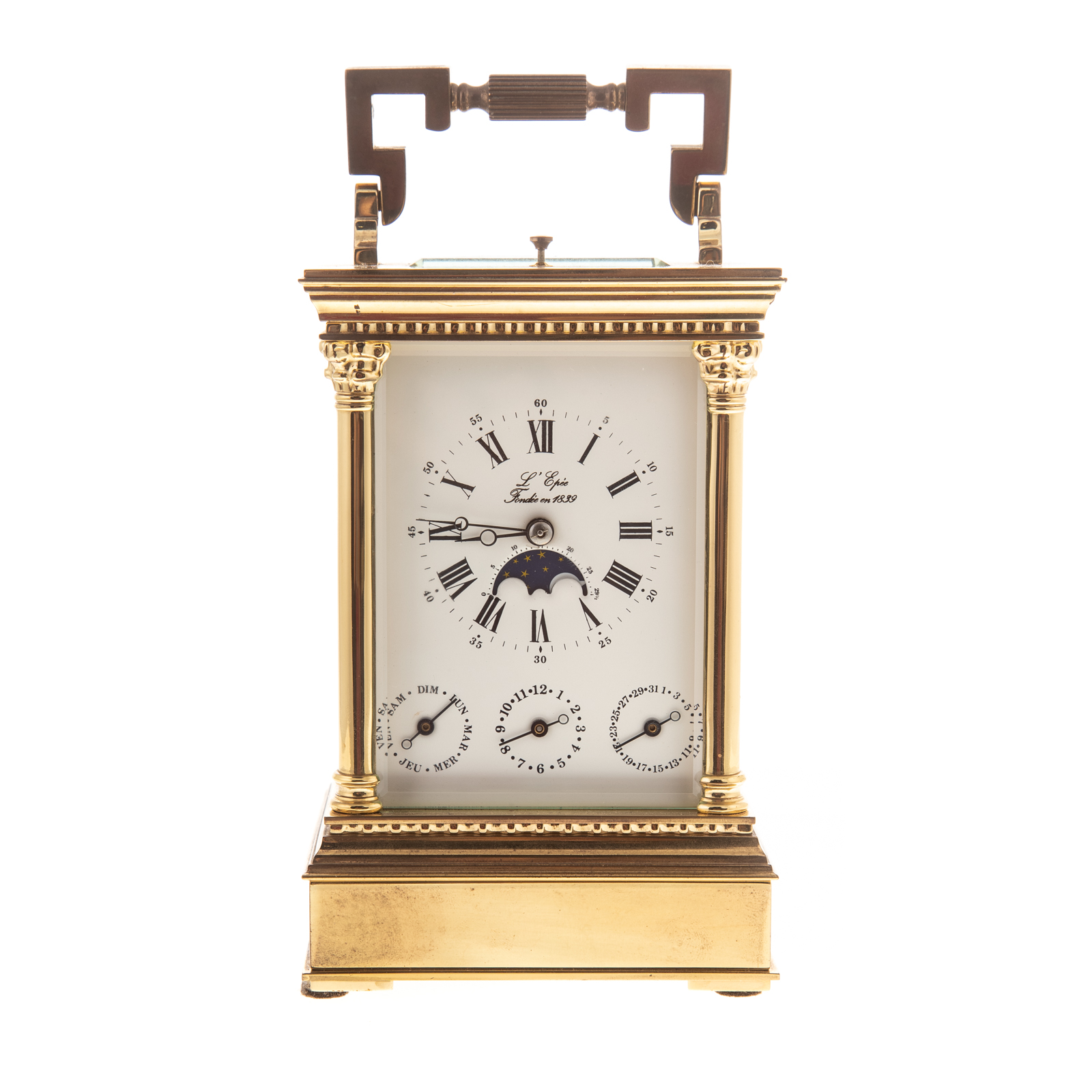 L' EPEE 1839 CARRIAGE CLOCK Late