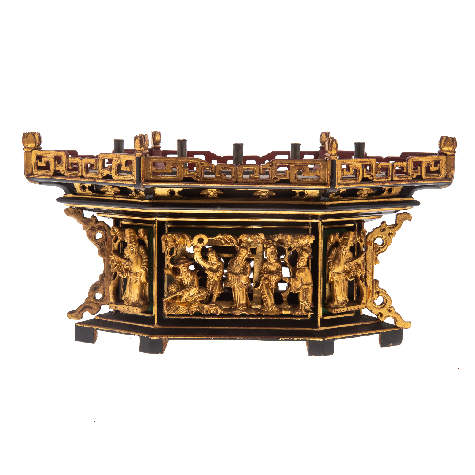 CHINESE CARVED GILT LACQUER 29eabf