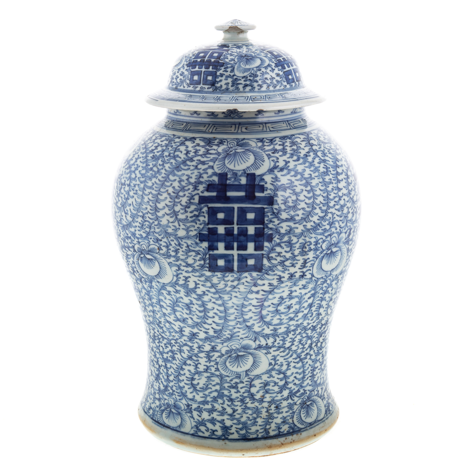 CHINESE EXPORT BLUE/WHITE JAR Mid-19th