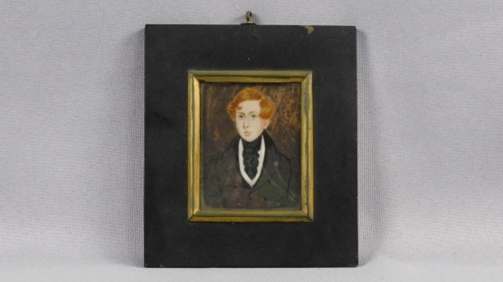 AMERICAN MINIATURE PORTRAIT OF