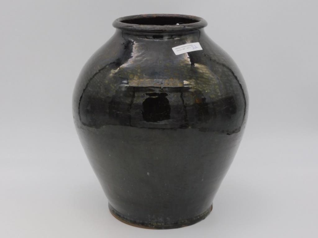 OVOID REDWARE JAR 19TH C MADE 29ec16