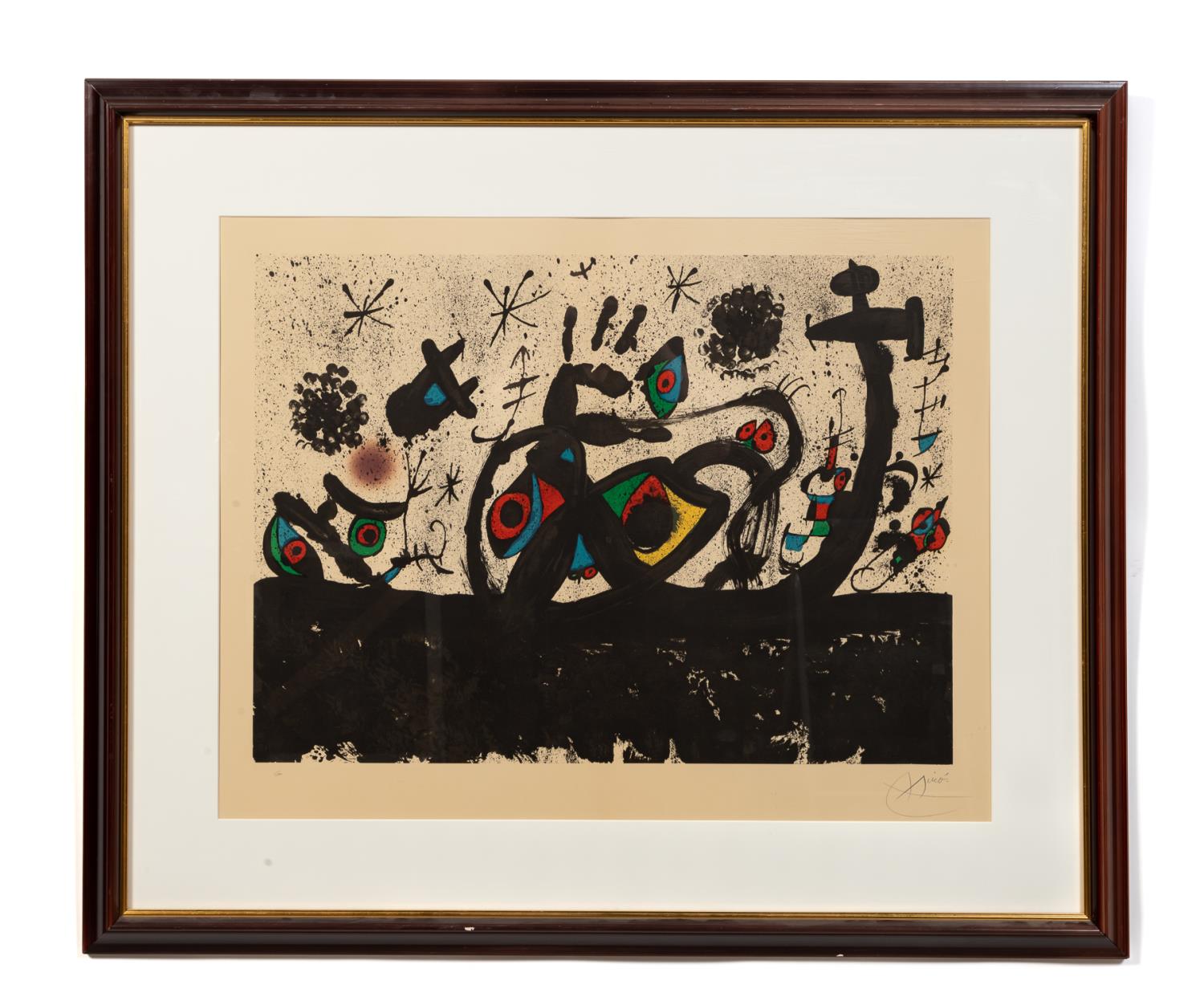 JOAN MIRO HOMENTAGE LITHOGRAPH  29f5ea