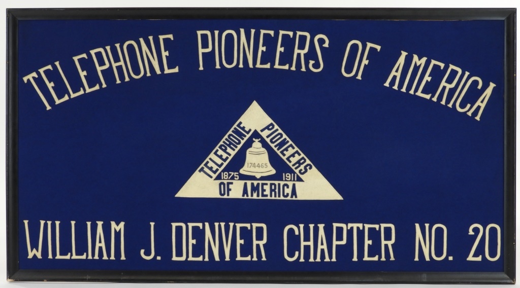 TELEPHONE PIONEERS OF AMERICA FRAMED 29cf24
