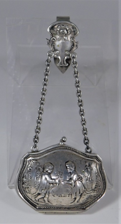 CONTINENTAL SILVER CHATELAINE PURSE 29d019