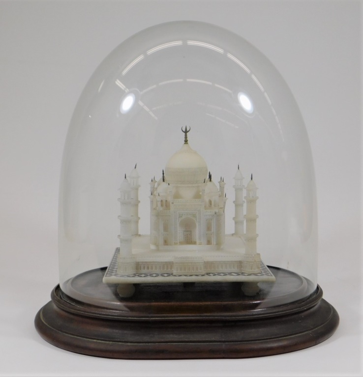 19C INDIAN ALABASTER TAJ MAHAL 29d08d