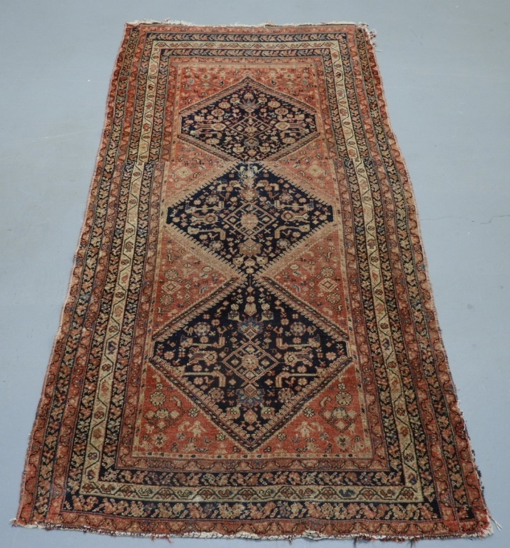 ORIENTAL PERSIAN TRIBAL WOOL CARPET 29d0bb