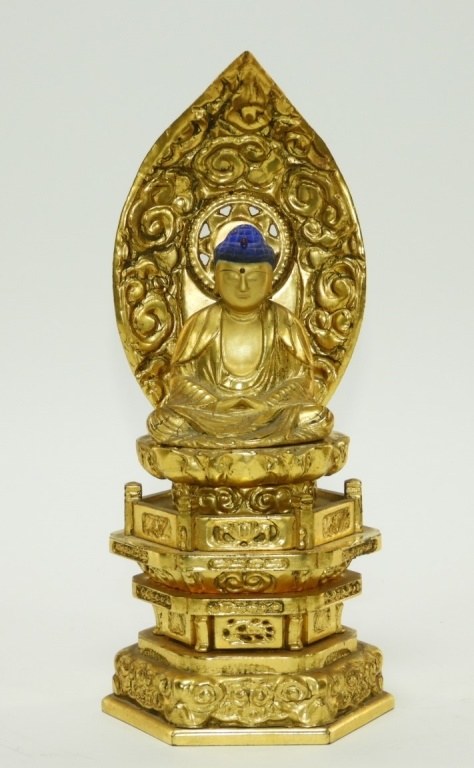 JAPANESE GILT LACQUER WOOD KANNON 29d0d0