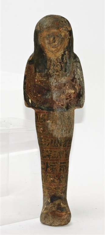 ANCIENT EGYPTIAN POLYCHROME CARVED 29d12f