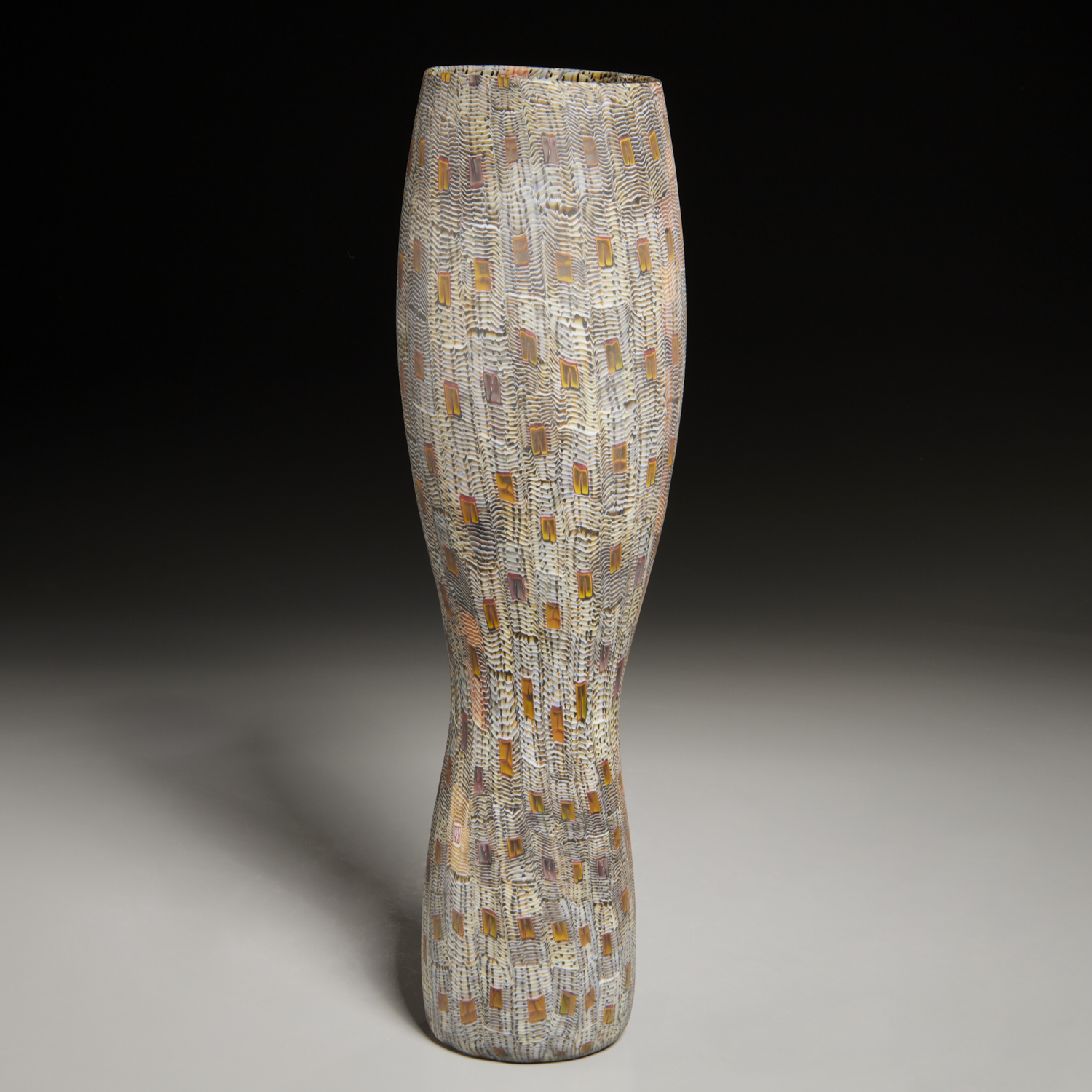 GILES BETTISON, LARGE GLASS VASE,