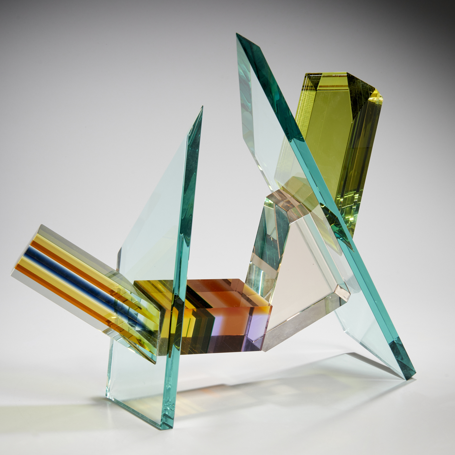 MICHAEL TAYLOR, GLASS SCULPTURE,