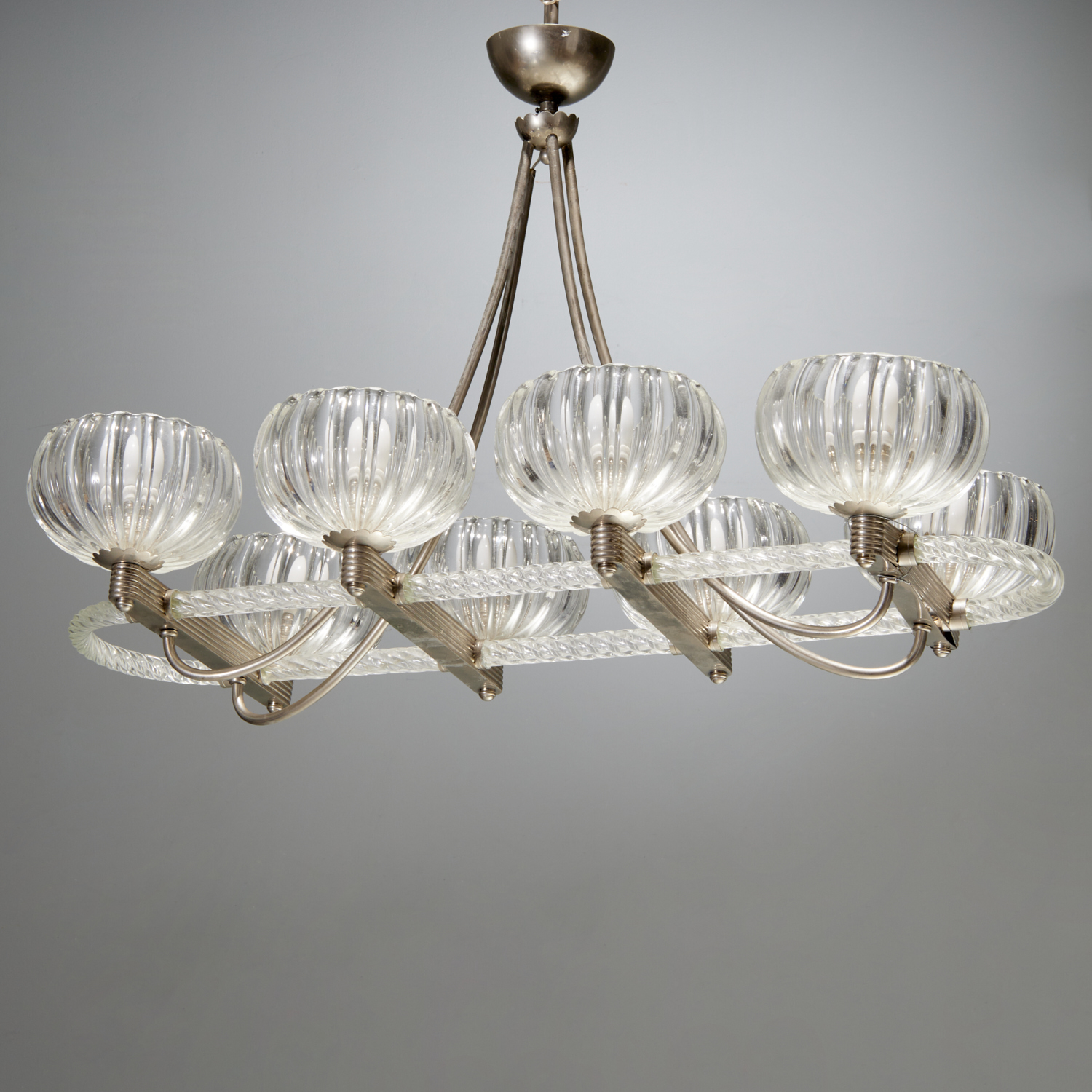 ERCOLE BAROVIER, SIX LIGHT CHANDELIER