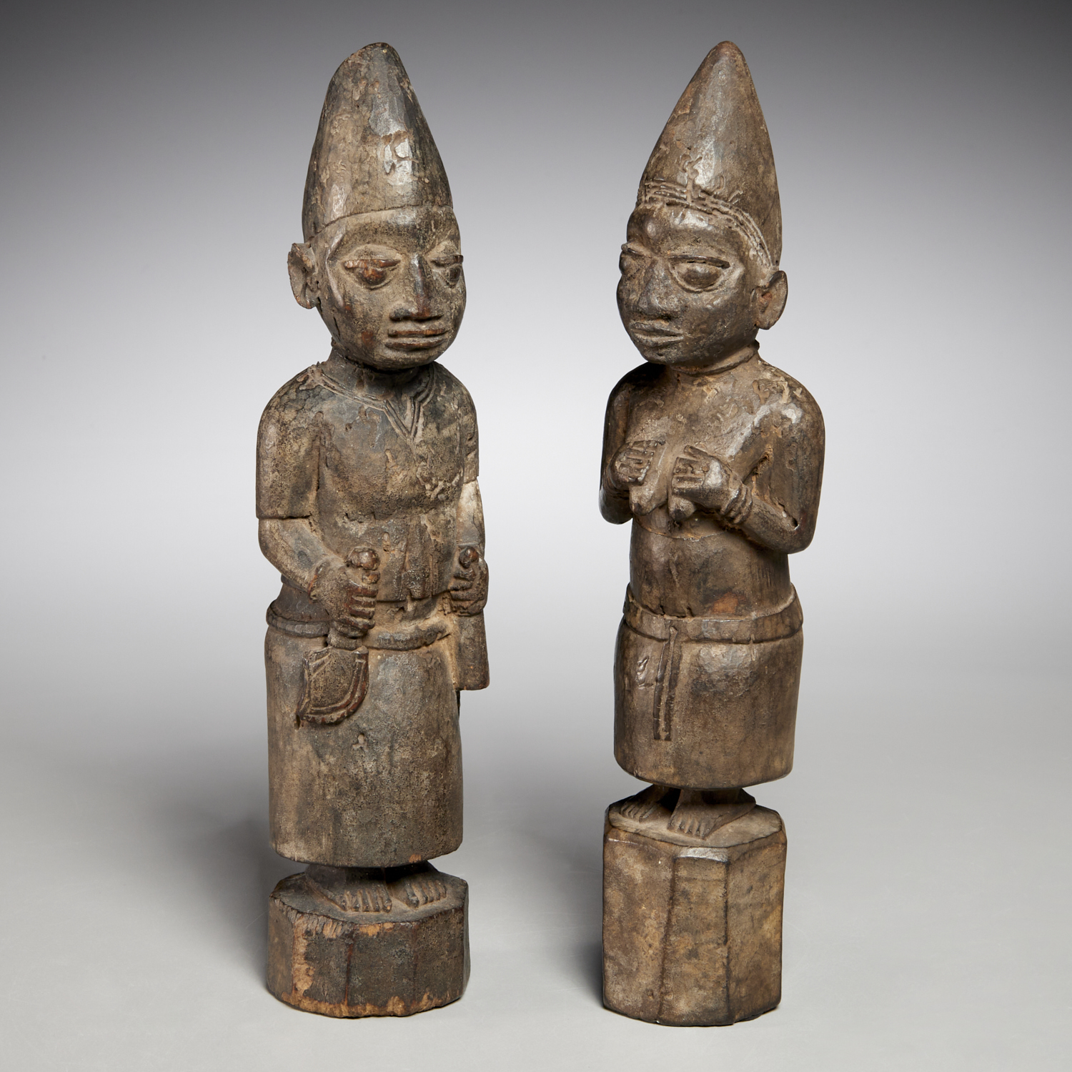 YORUBA PEOPLES RARE SHRINE COUPLE 29d235