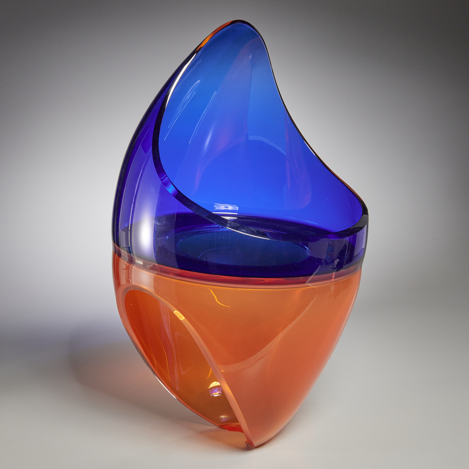 JOHN KILEY, LARGE GLASS SCULPTURE,