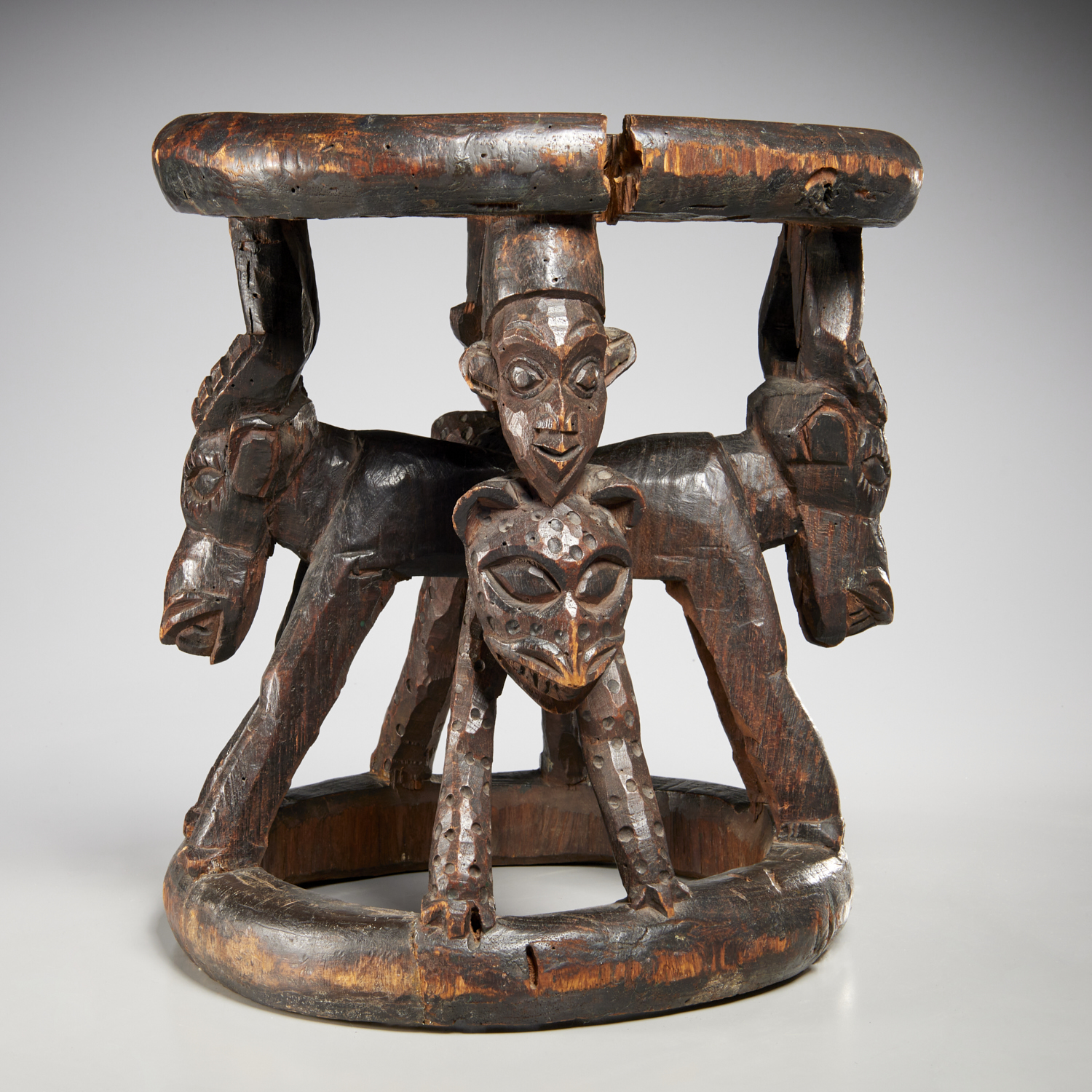 BAMILEKE PEOPLES, CARVED FIGURAL