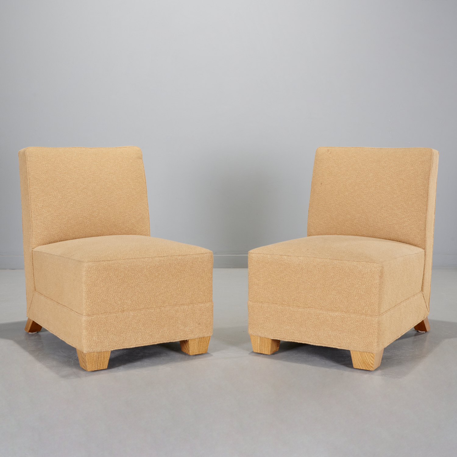 PAIR JM FRANK (AFTER) SLIPPER CHAIRS,