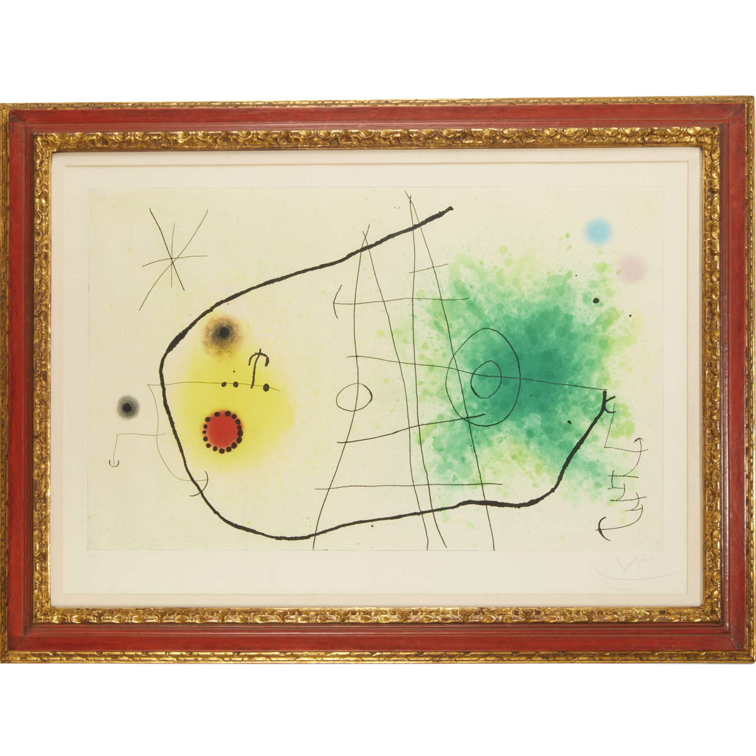 JOAN MIRO LARGE AQUATINT ETCHING  29d283