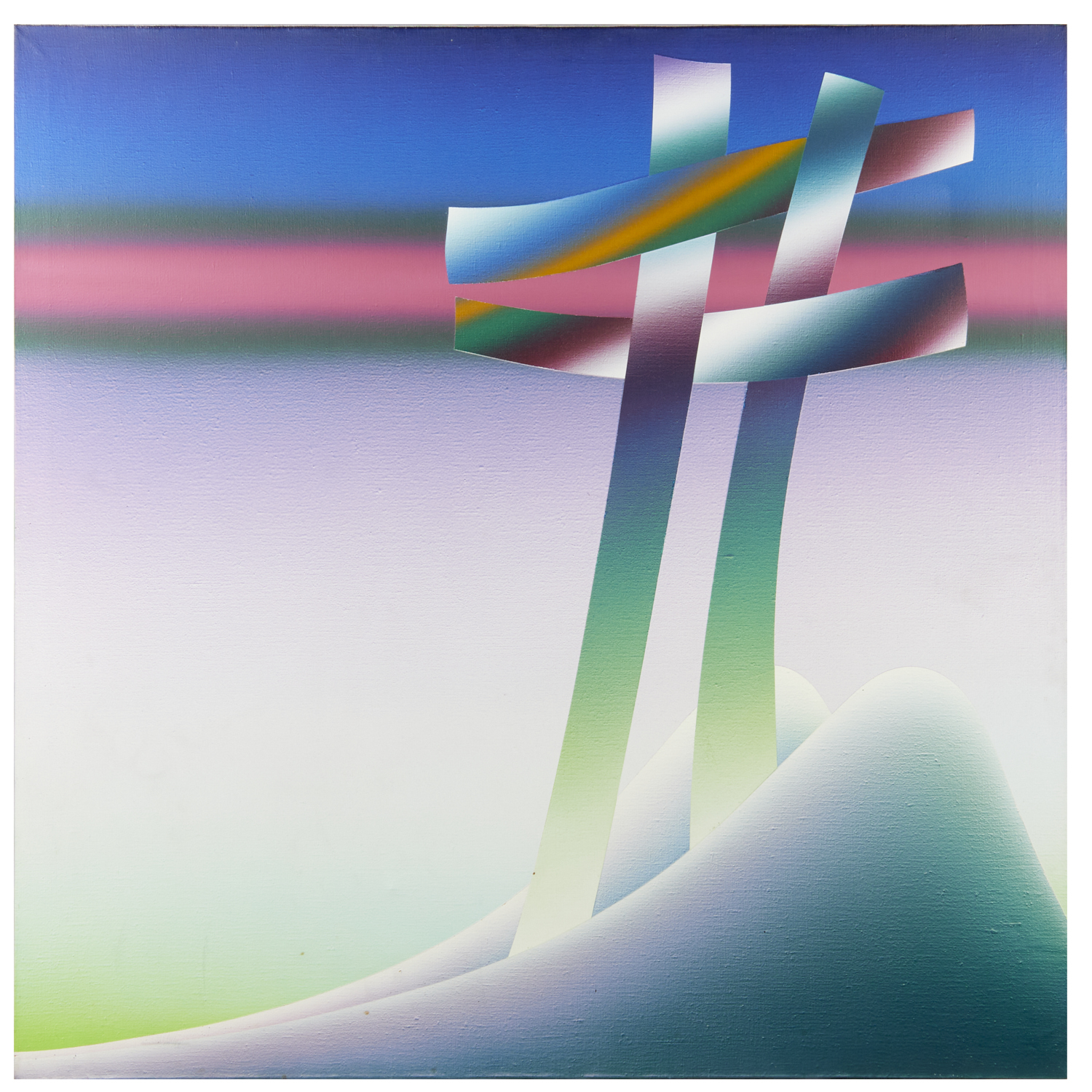 STEFAN KNAPP, LARGE ACRYLIC, 1985