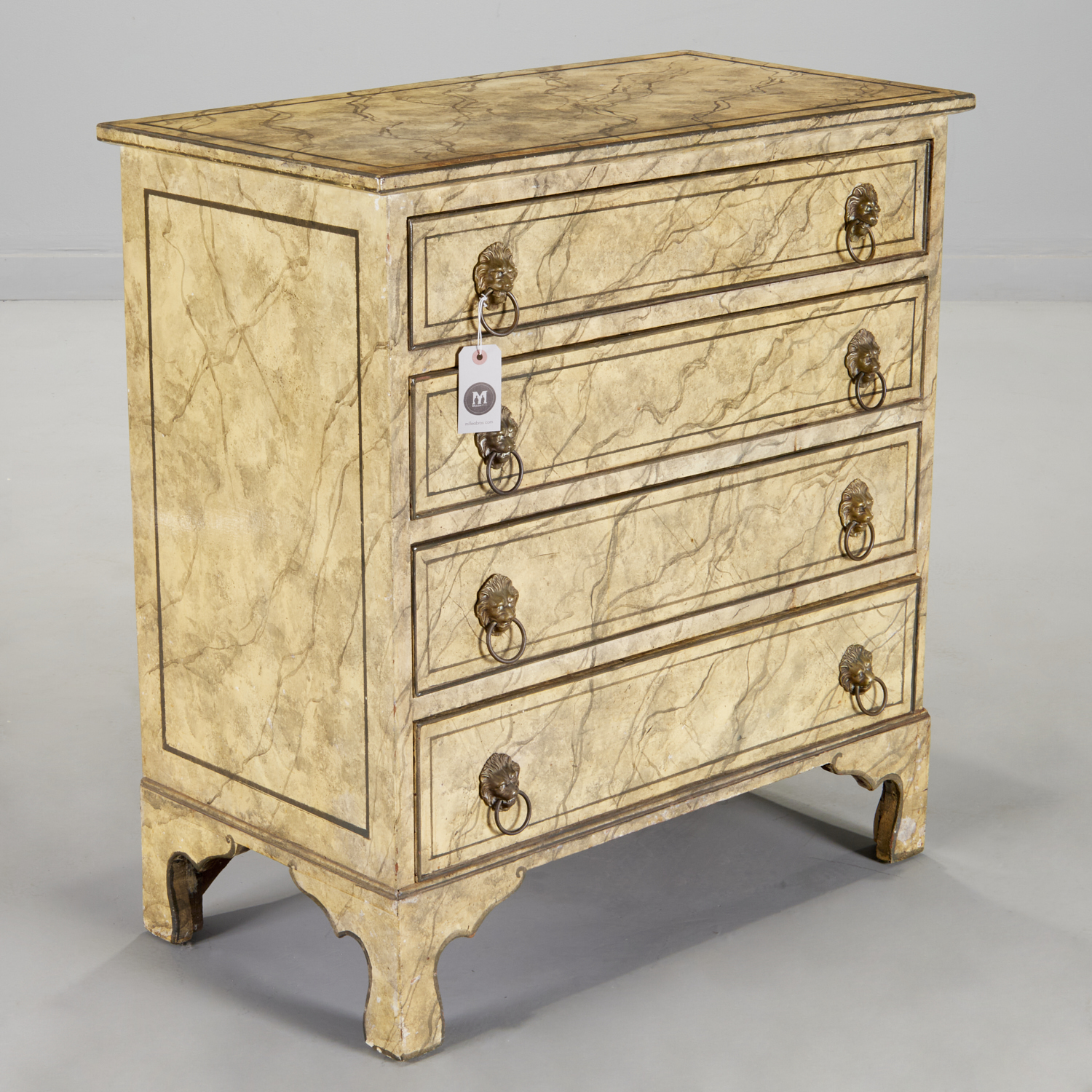 NEOCLASSICAL FAUX PAINTED CHEST 29d2bc