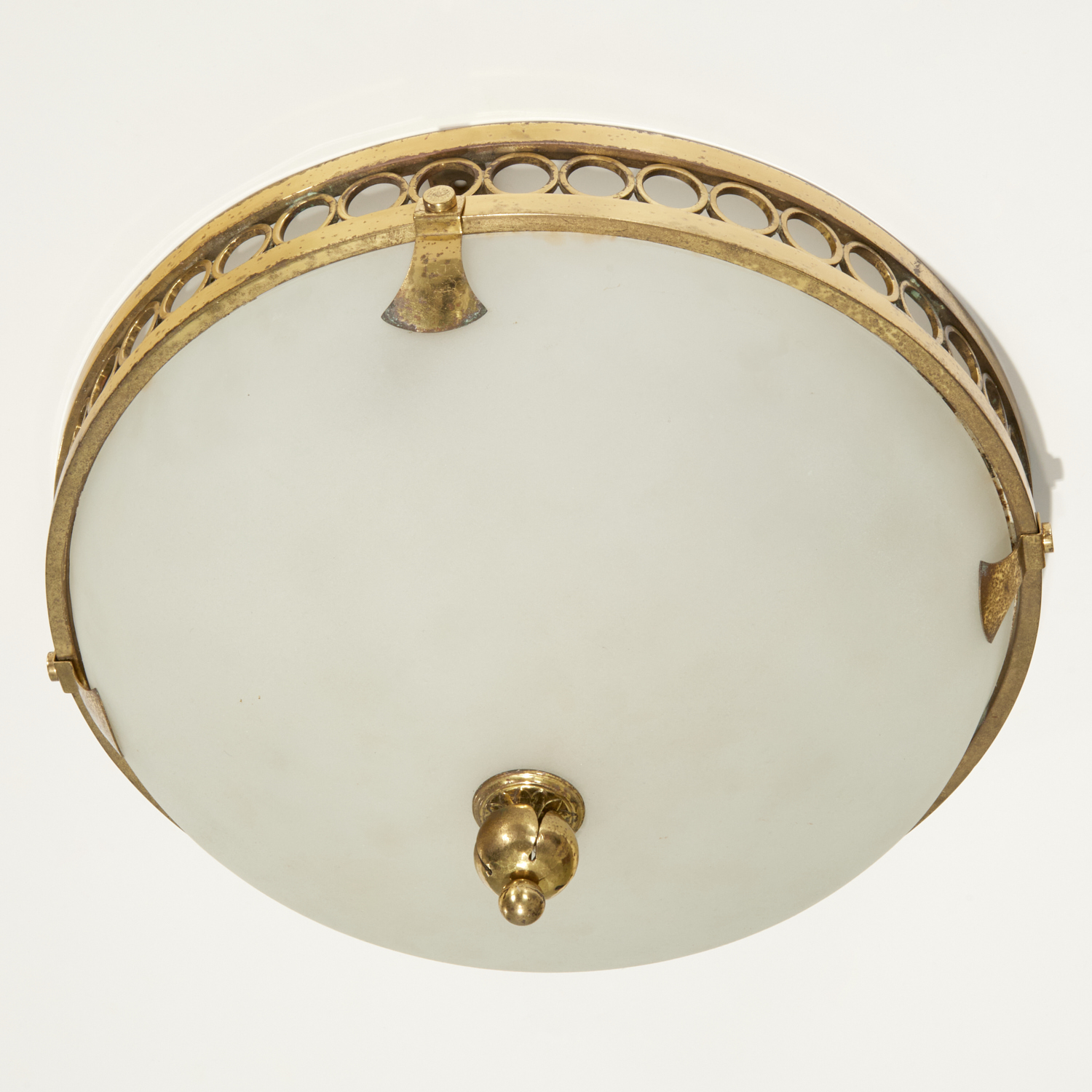 FRENCH ART DECO GILT BRONZE DOME 29d2ca