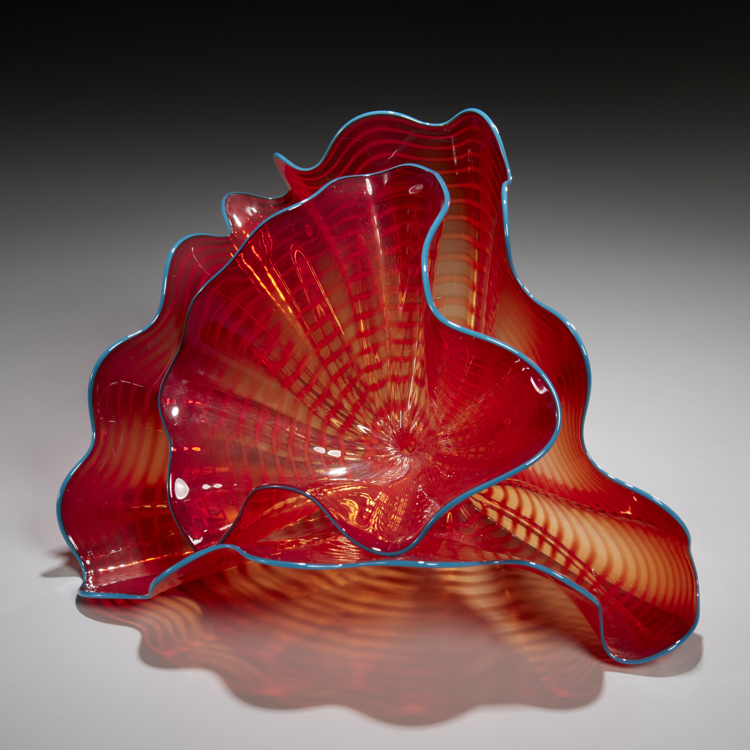 DALE CHIHULY, 2-PIECE PERSIAN SET, 2004