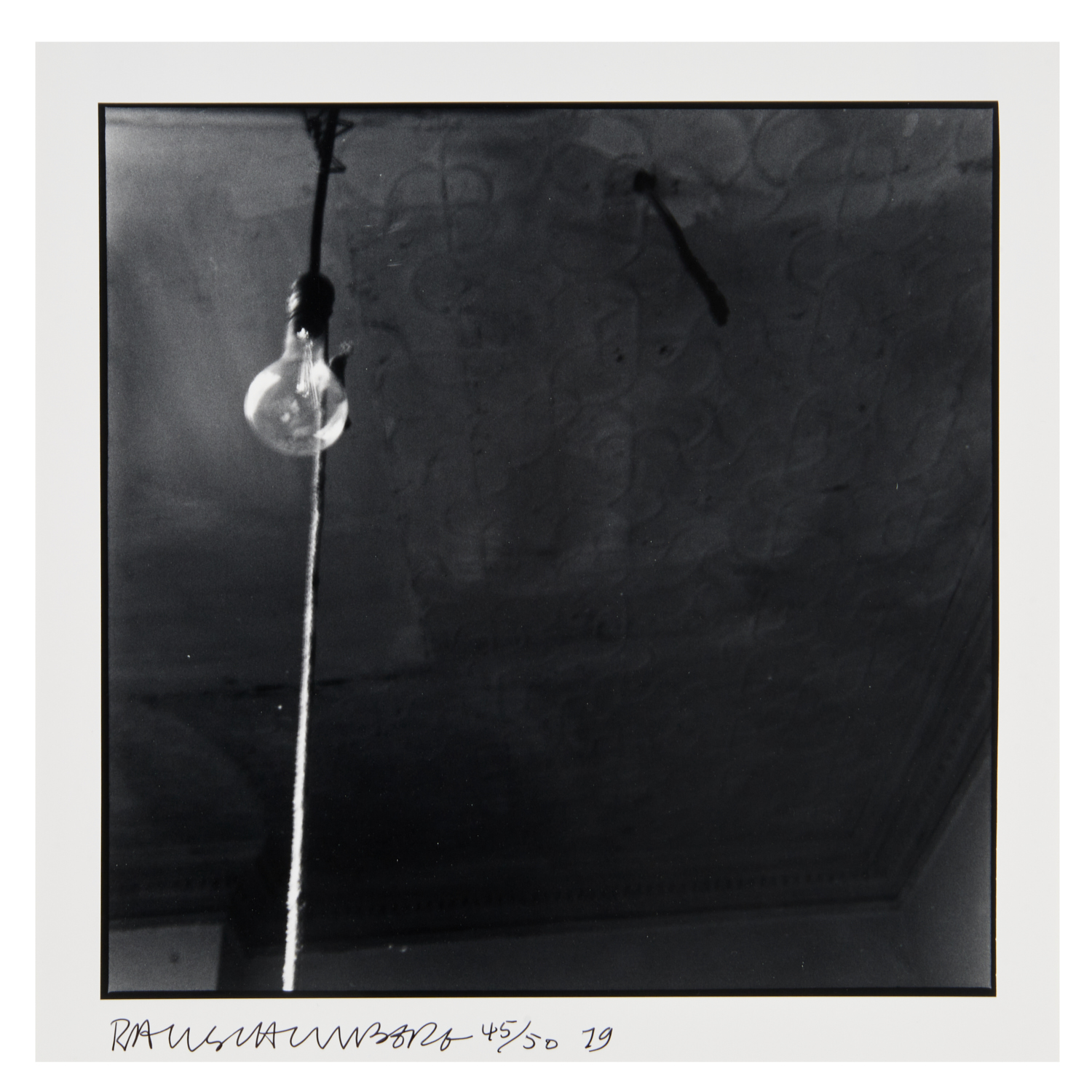 ROBERT RAUSCHENBERG GELATIN SILVER 29d30a