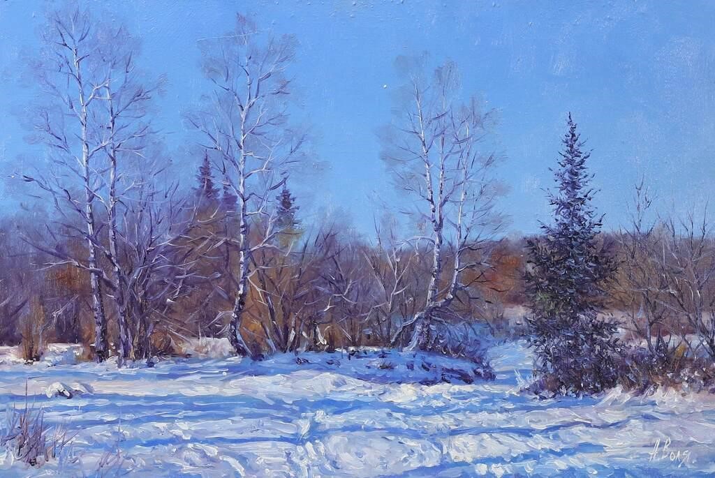 ALEXANDER VOLYA OIL ON CANVAS WINTER