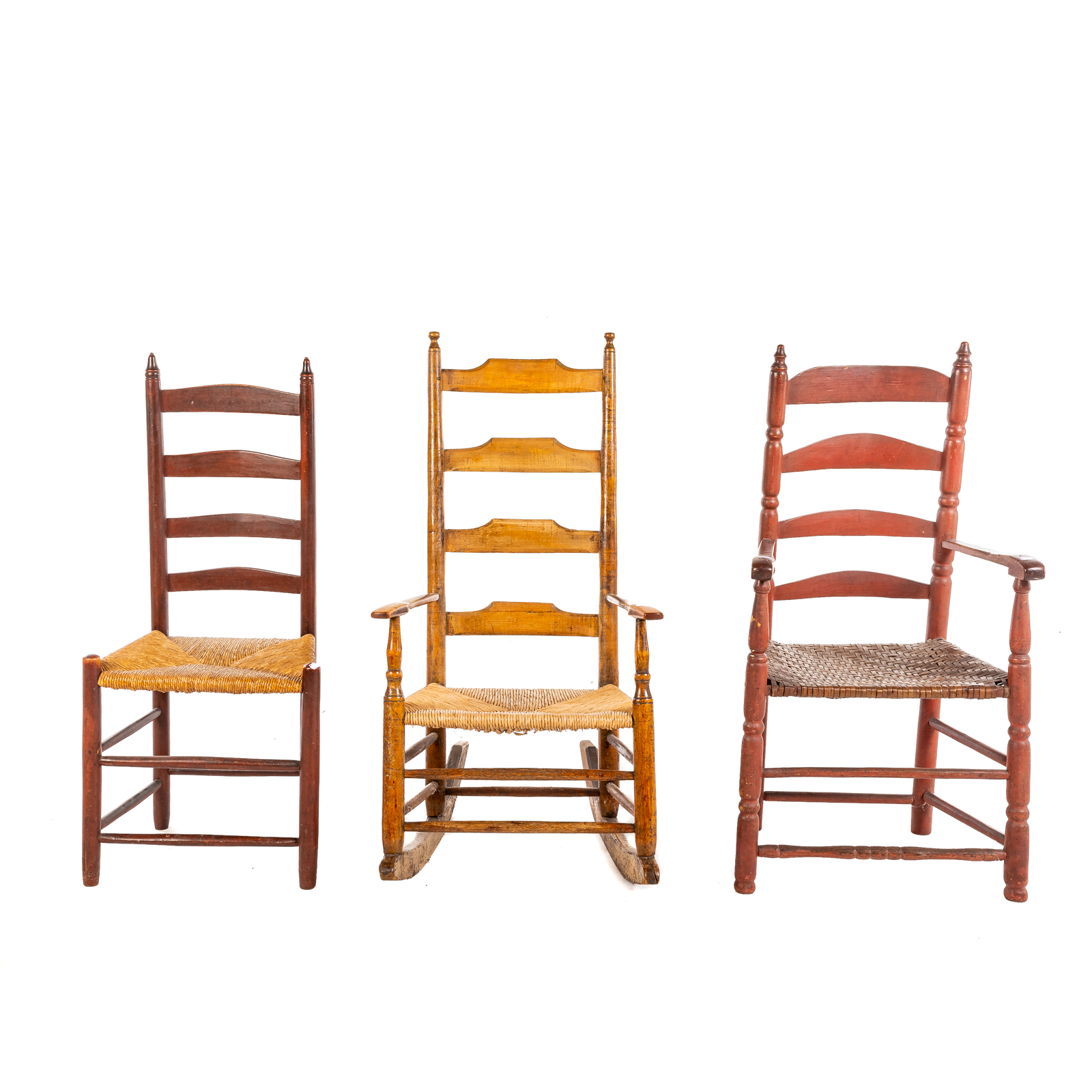 THREE AMERICAN CHAIRS 19th century  29dafa