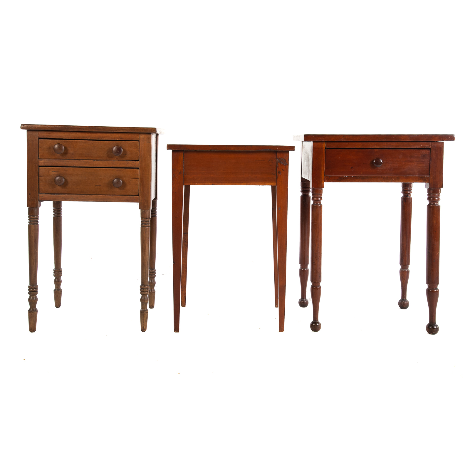 THREE AMERICAN COUNTRY WORK TABLES 29dafb